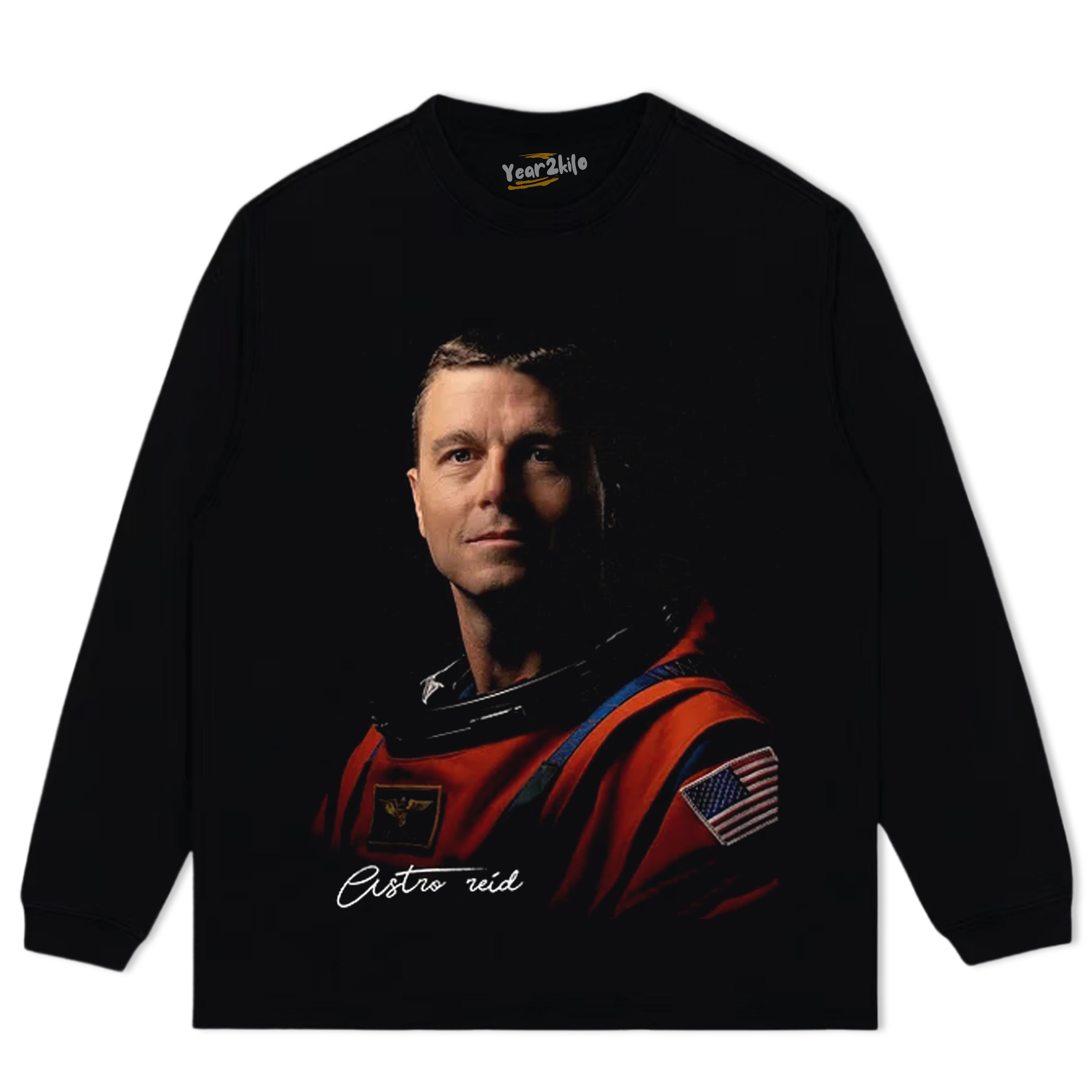 NASA V2 TANK TOP & TEE & LONG SLEEVE & LAYERED LS & HOODIE - BLACK HOODIES