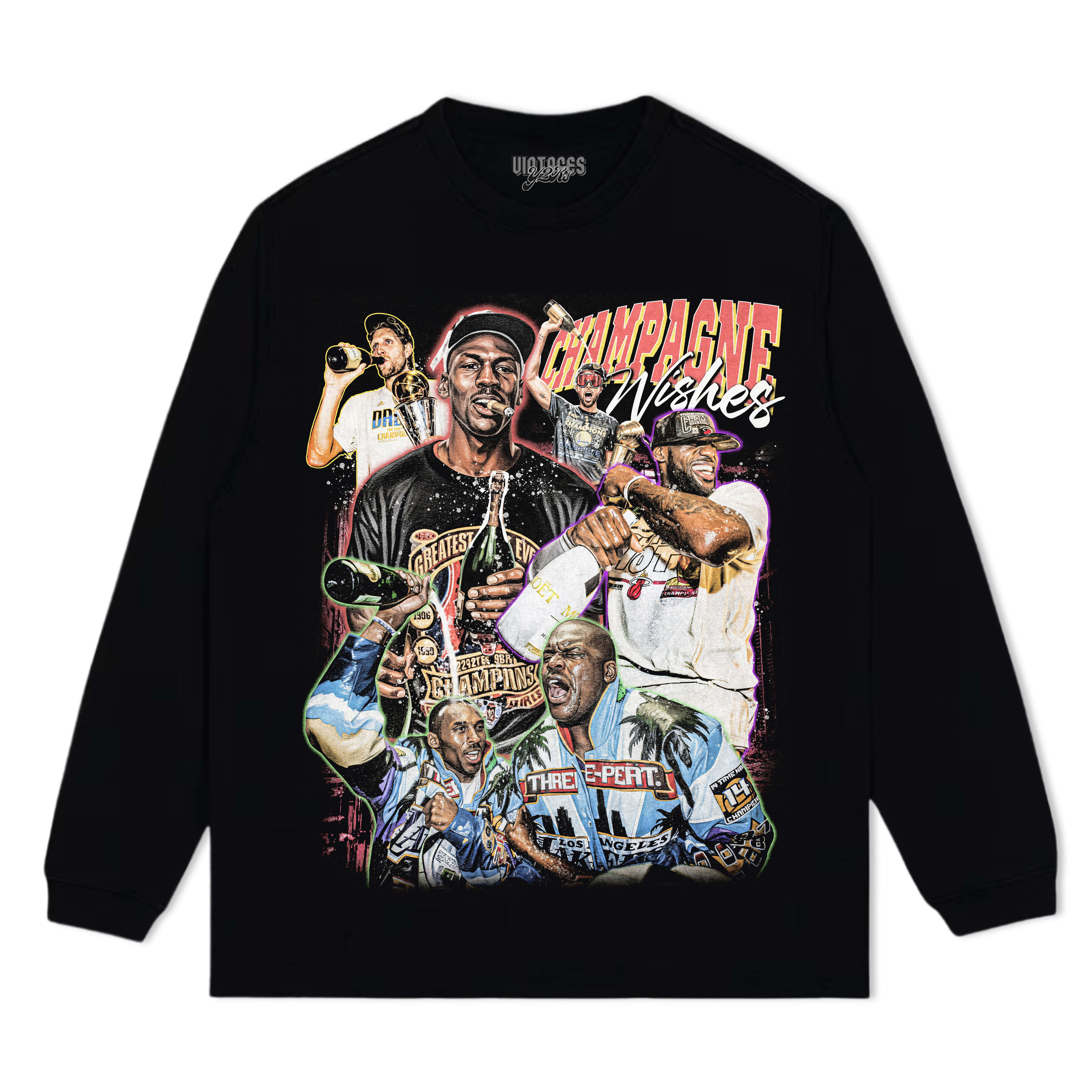 NBA CHAMPIONSHIP CHAMPAGNE WISHES TEE & LS & HOODIE
