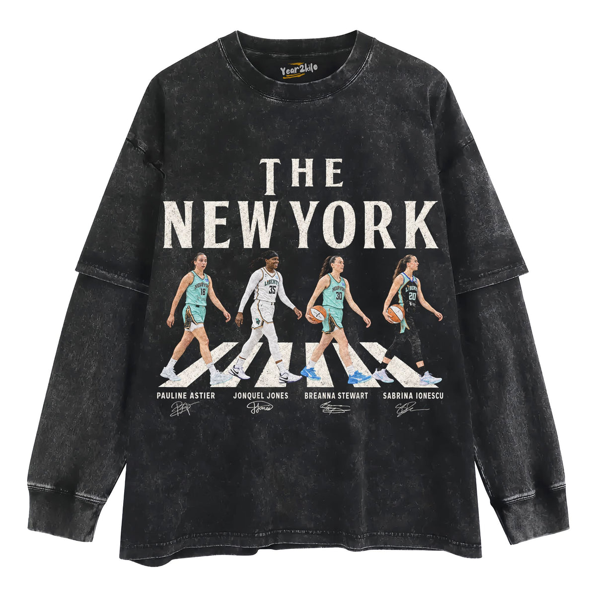 NEW YORK WOMEN BASKETBALL VINTAGE V2 TANK TOP & TEE & LONG SLEEVE & LAYERED LS & HOODIE