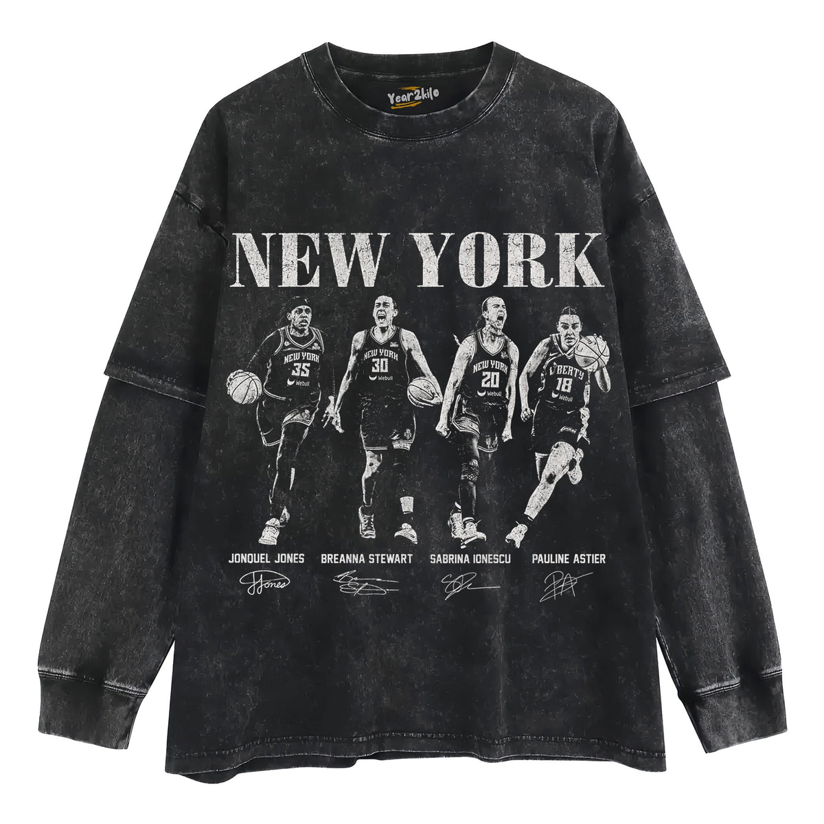NEW YORK WOMEN BASKETBALL VINTAGE TANK TOP & TEE & LONG SLEEVE & LAYERED LS & HOODIE