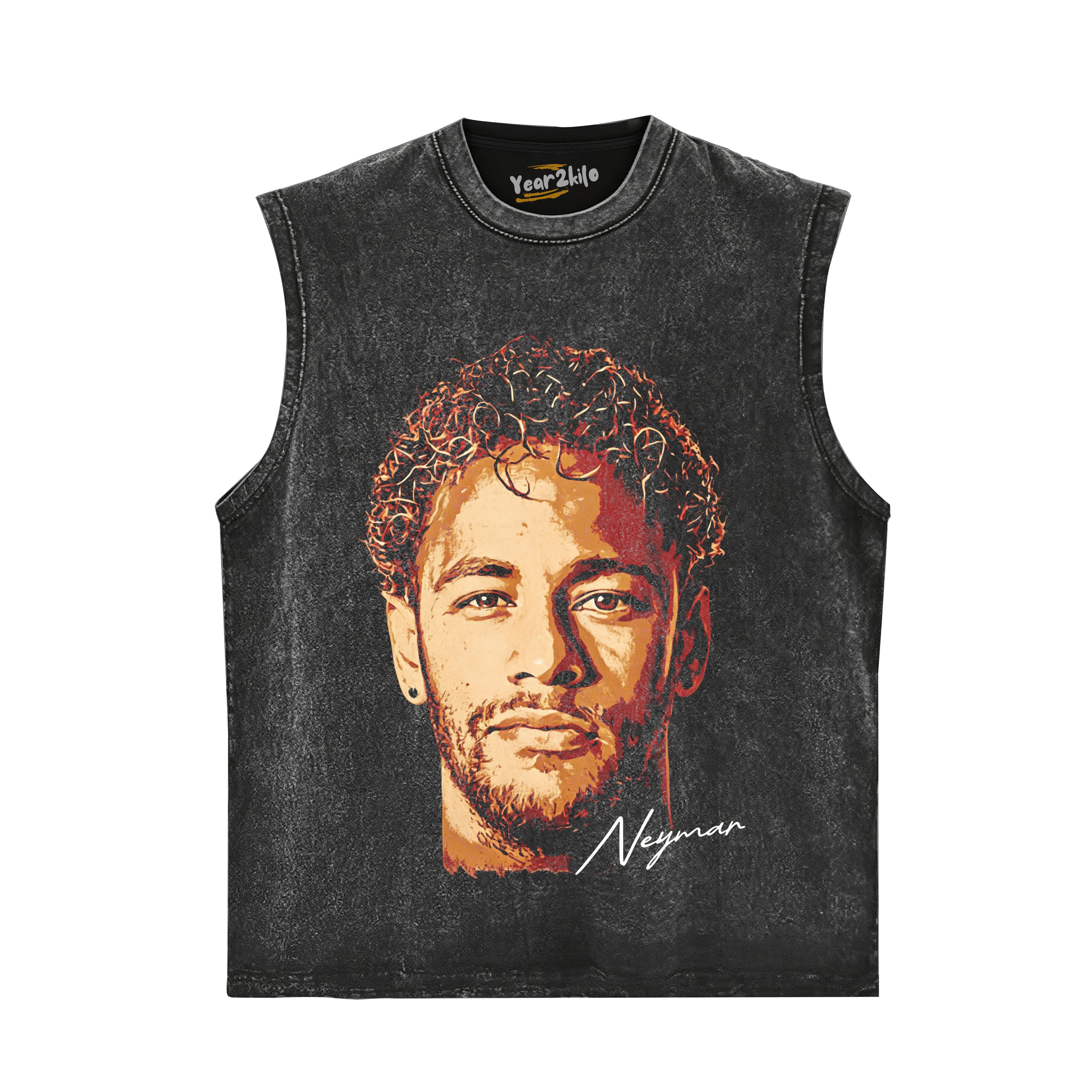 NEYMAR JR VINTAGE SOCCER RETRO TANK TOP & TEE & LONG SLEEVE & LAYERED LS & HOODIE
