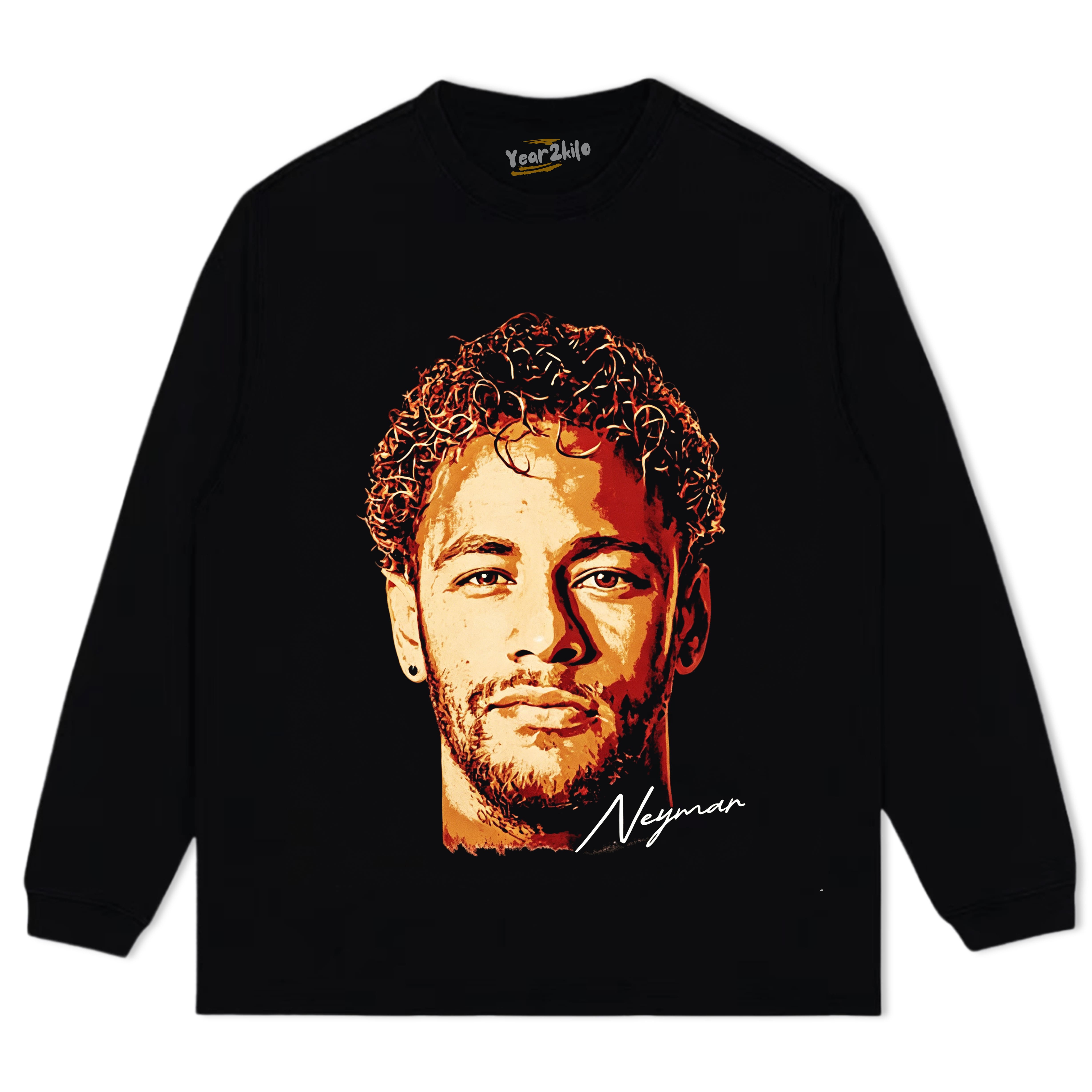 NEYMAR JR VINTAGE SOCCER RETRO TANK TOP & TEE & LONG SLEEVE & LAYERED LS & HOODIE