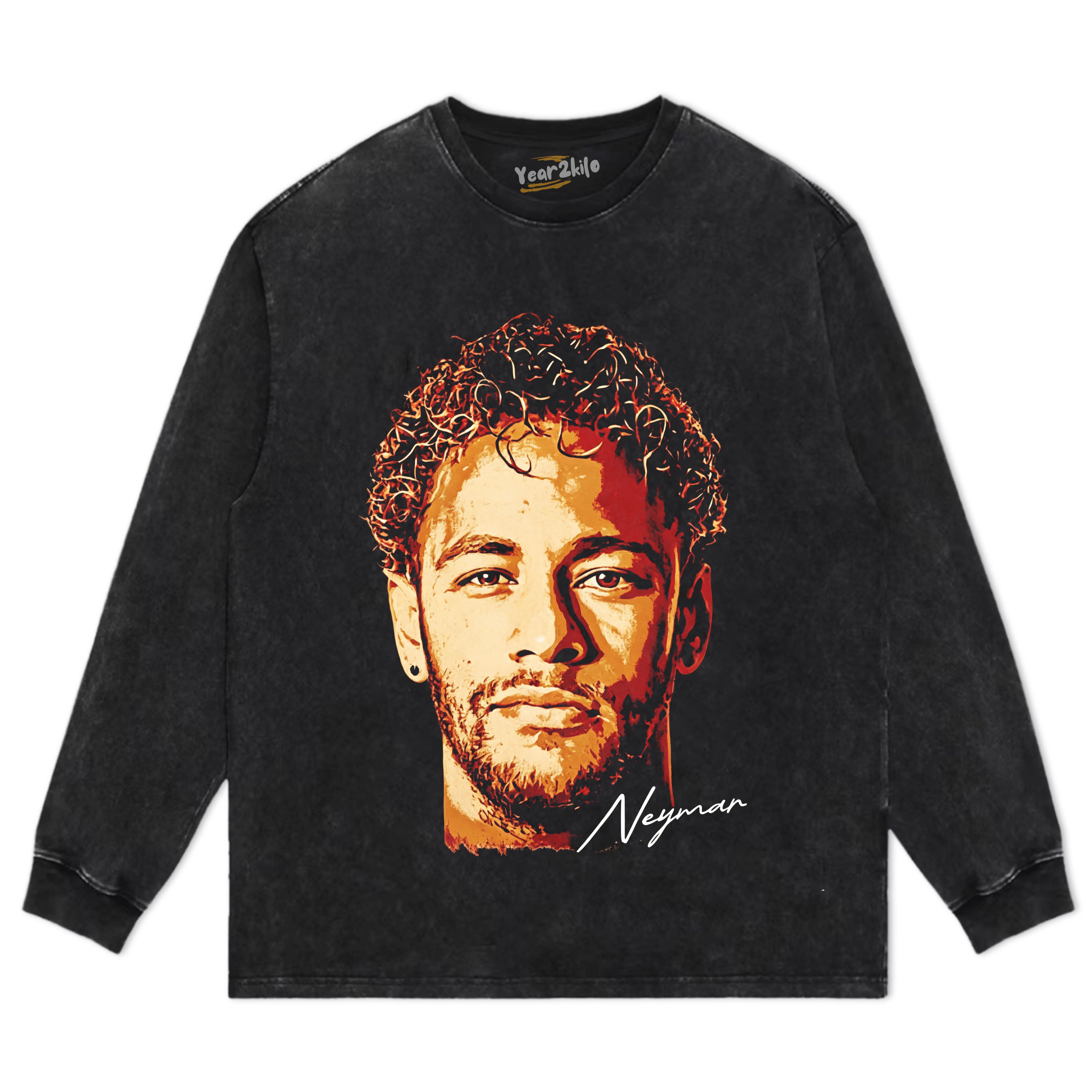 NEYMAR JR VINTAGE SOCCER RETRO TANK TOP & TEE & LONG SLEEVE & LAYERED LS & HOODIE