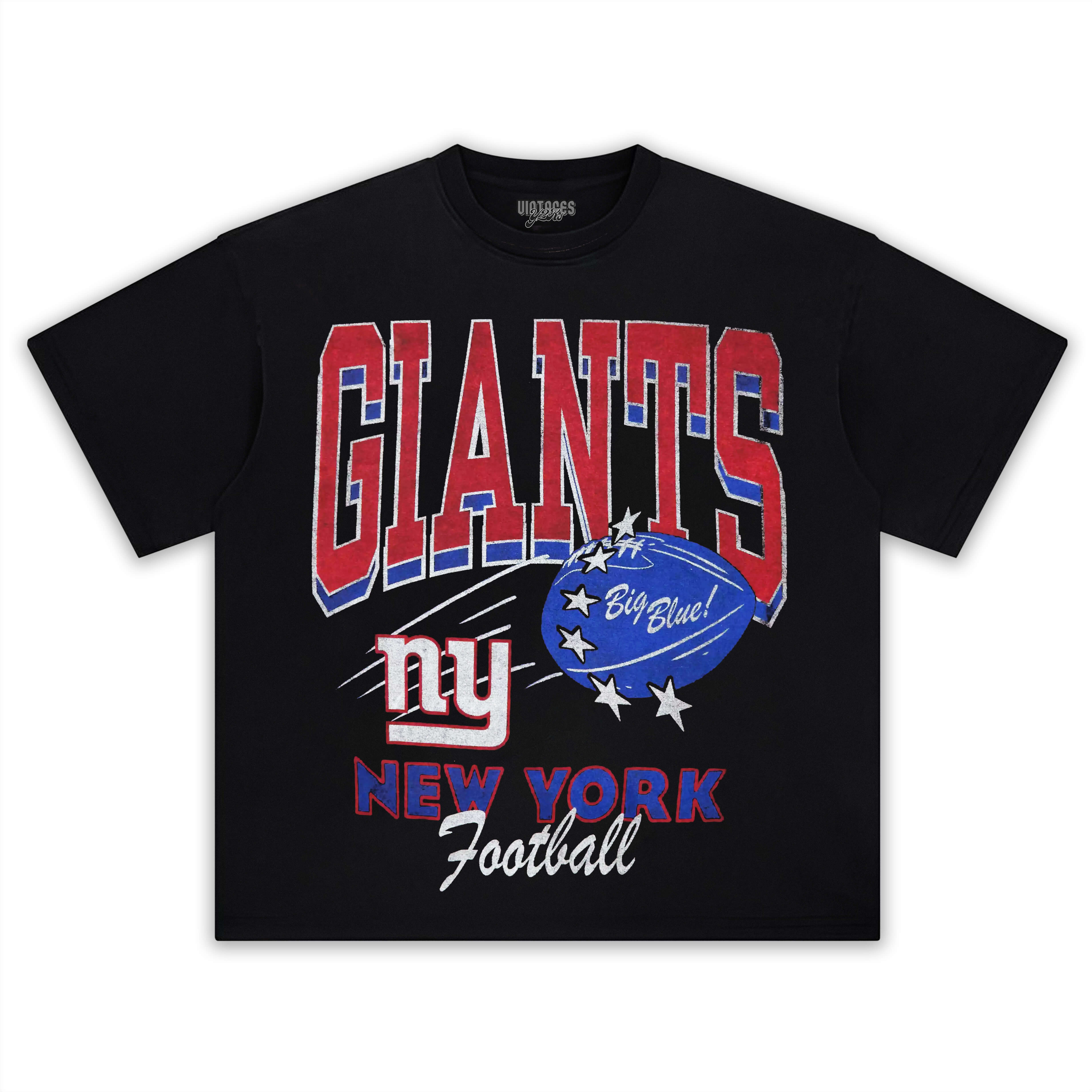 NFL BOXY NEW YORK GIANTS TEE & LS & HOODIE