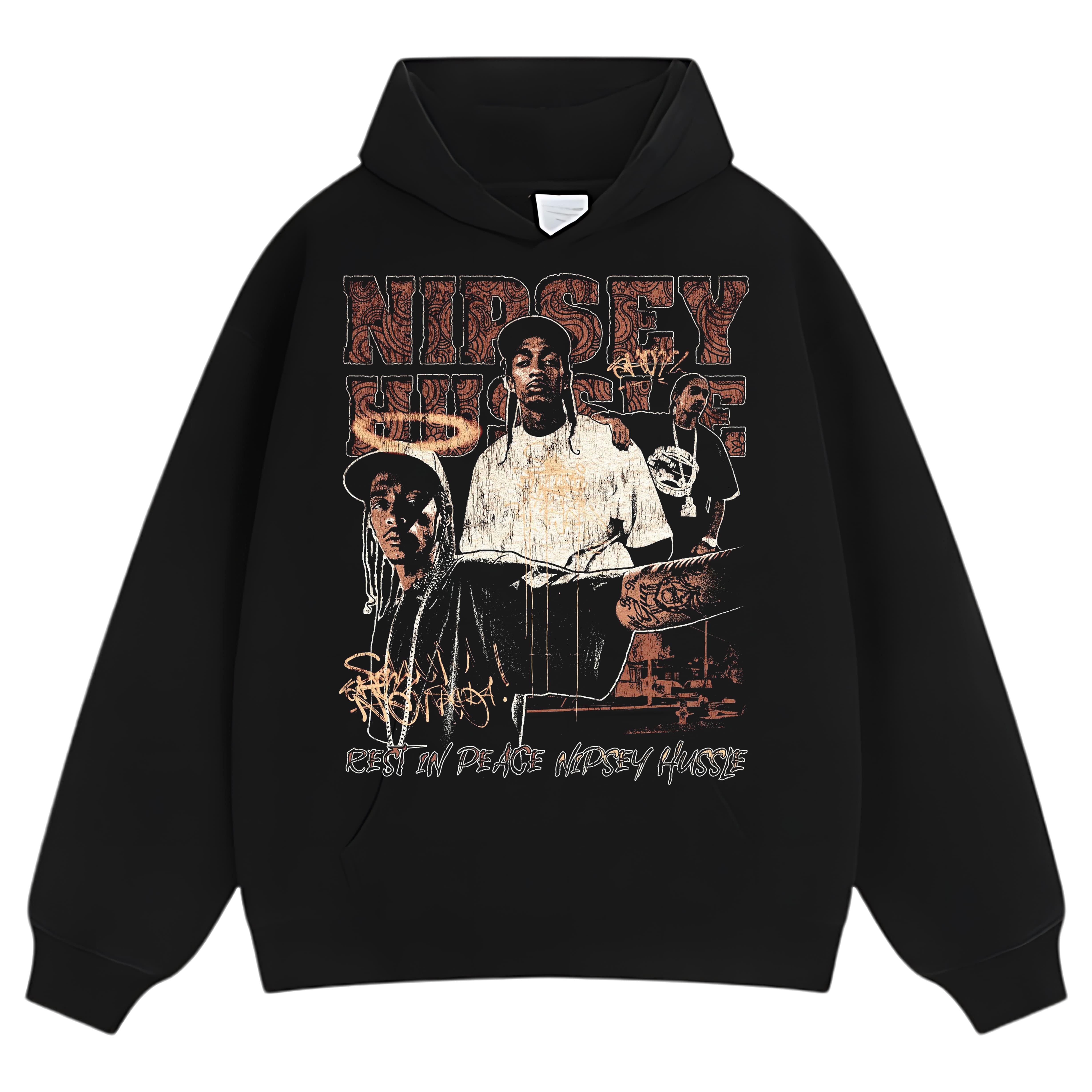 NIPSEY HUSSLE-VINTAGE STYLE V2 TEE & LS & HOODIE