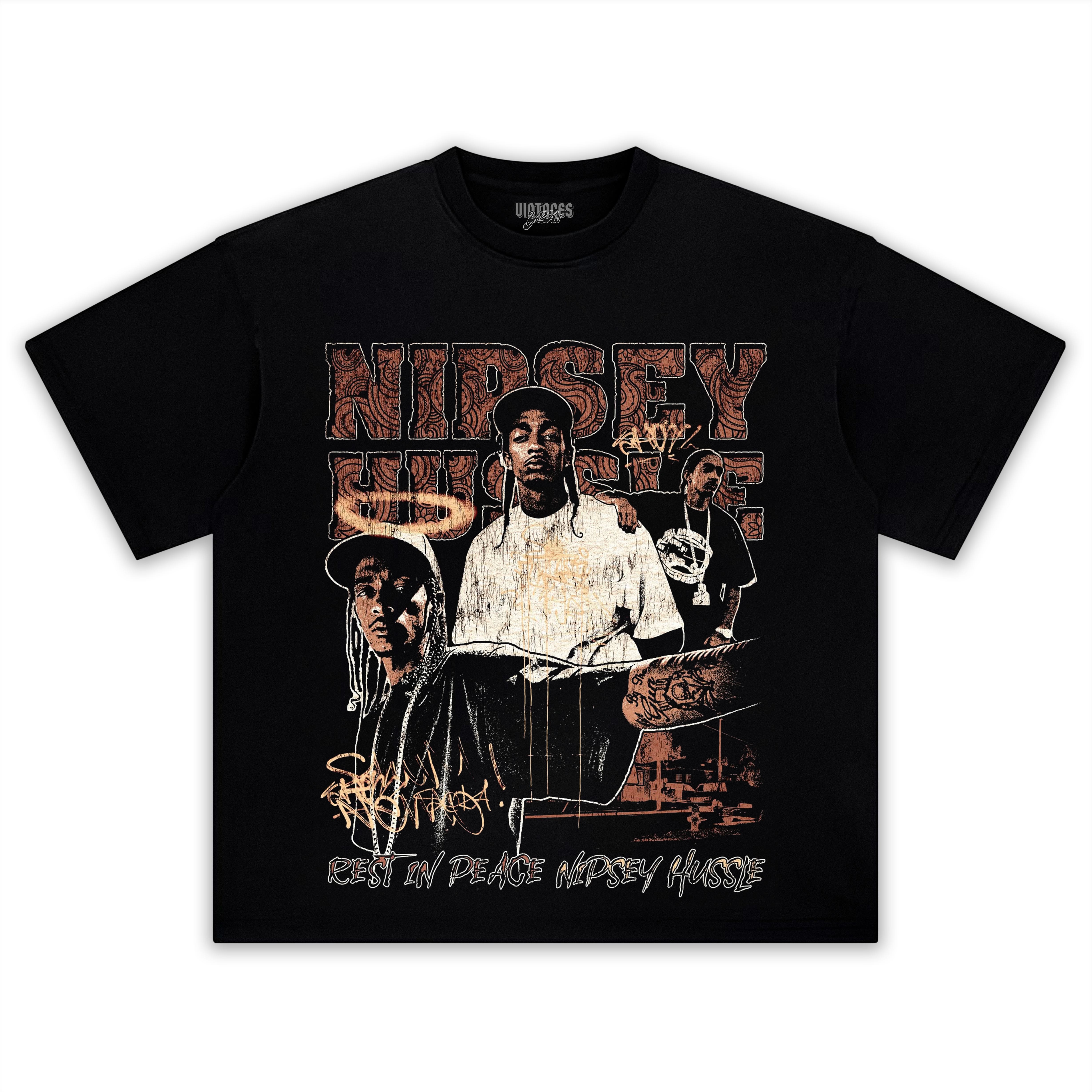 NIPSEY HUSSLE-VINTAGE STYLE V2 TEE & LS & HOODIE