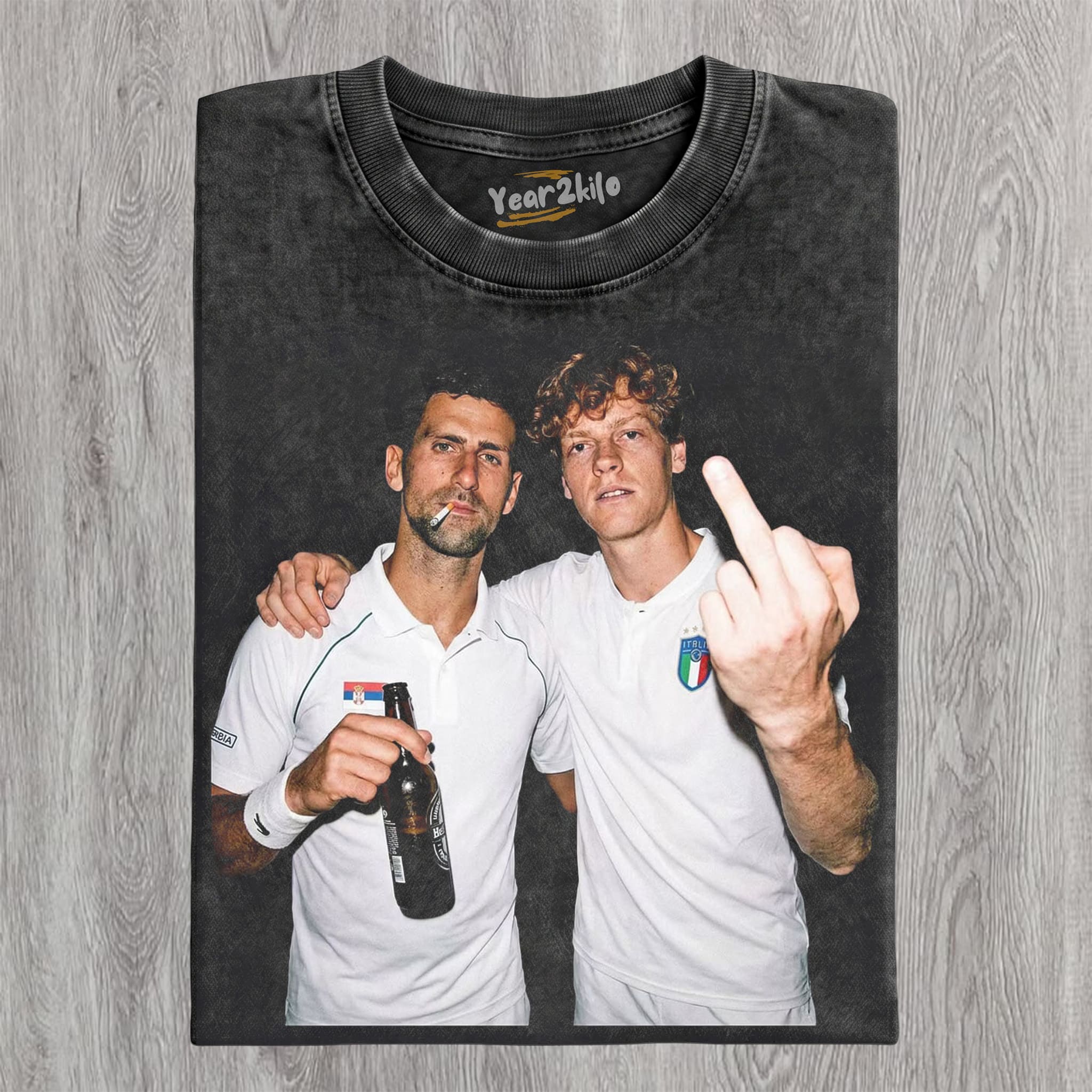 NOVAK DJOKOVIC & ITALY JANNIK SINNER TANK TOP & TEE & LONG SLEEVE & LAYERED LS & HOODIE