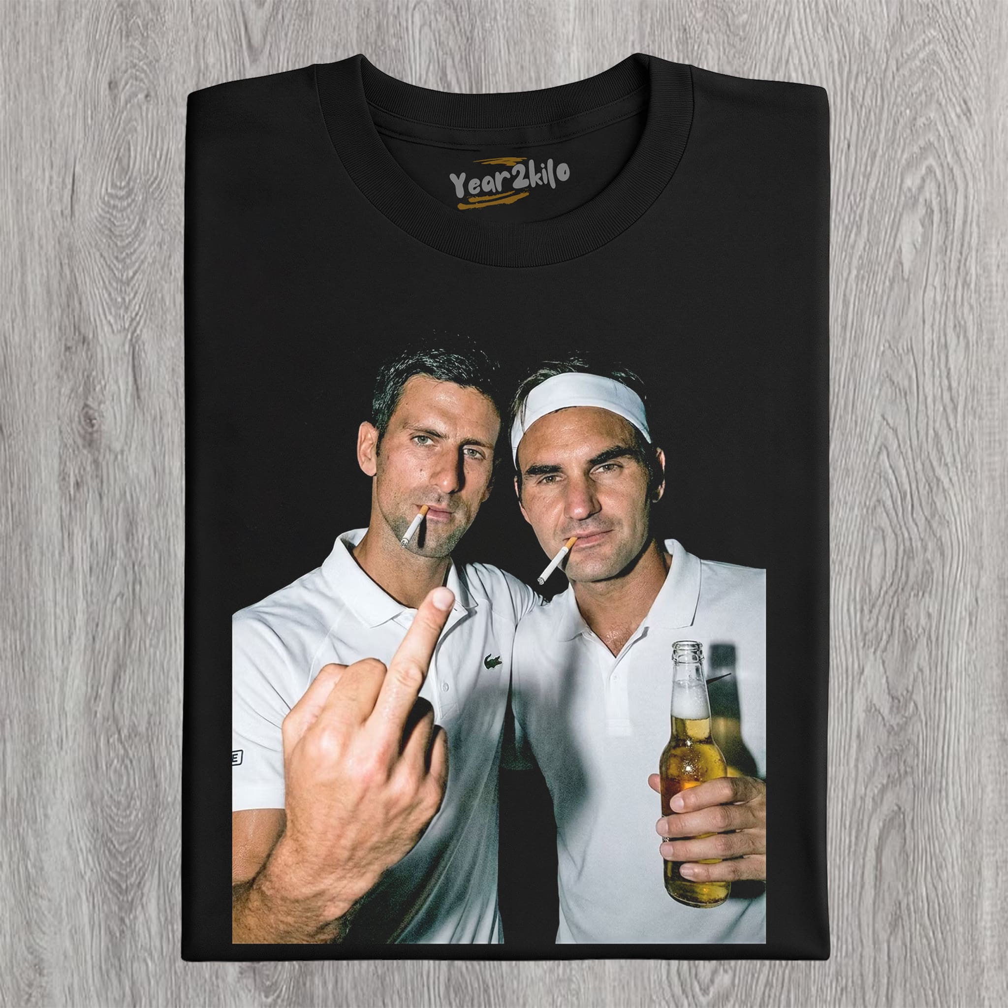 NOVAK DJOKOVIC & ROGER FEDERER 2026 VINTAGE TANK TOP & TEE & LONG SLEEVE & LAYERED LS & HOODIE