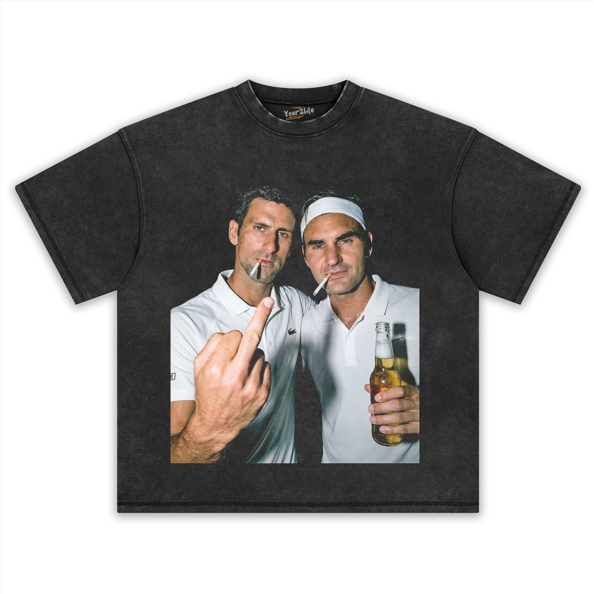 NOVAK DJOKOVIC & ROGER FEDERER 2026 VINTAGE TANK TOP & TEE & LONG SLEEVE & LAYERED LS & HOODIE