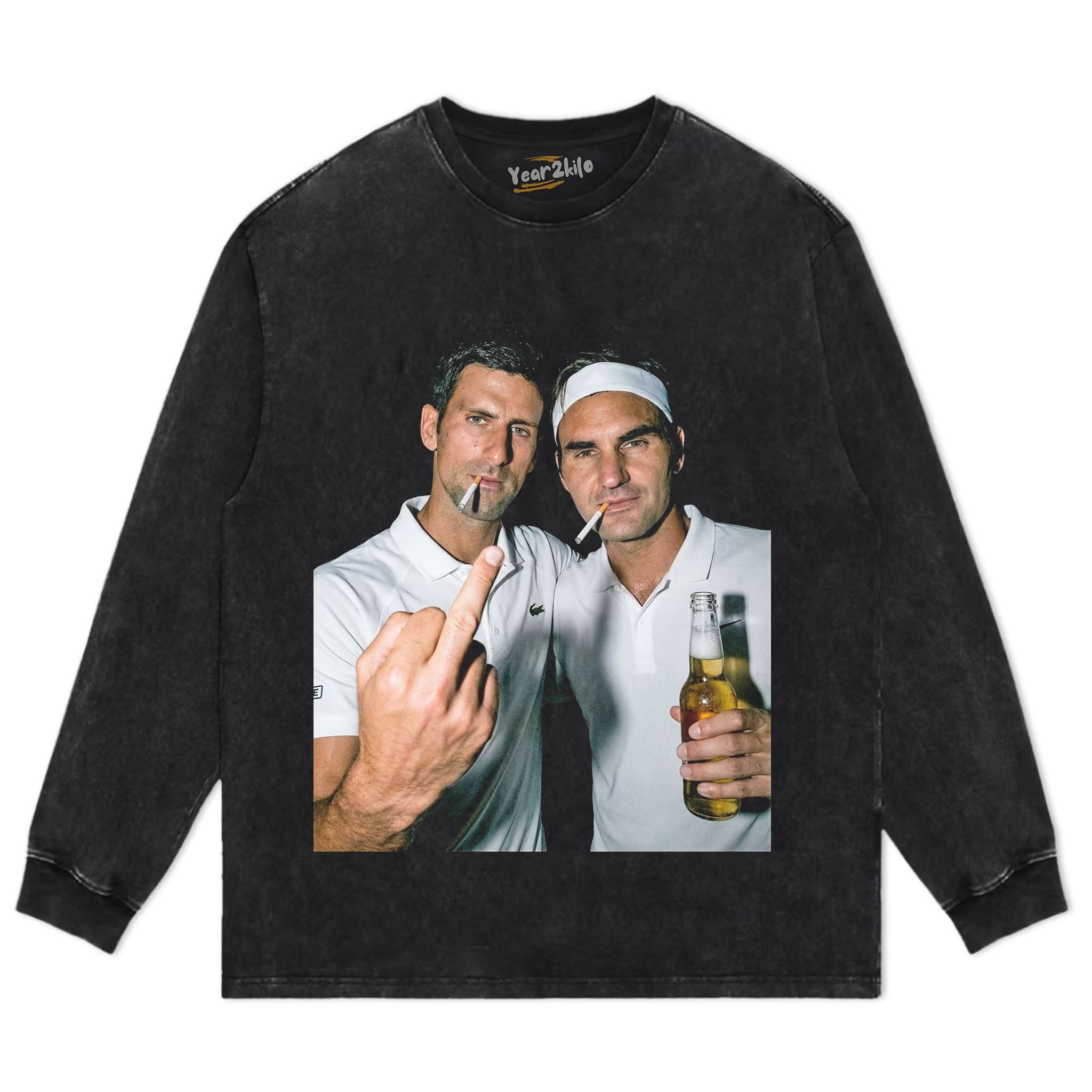 NOVAK DJOKOVIC & ROGER FEDERER 2026 VINTAGE TANK TOP & TEE & LONG SLEEVE & LAYERED LS & HOODIE
