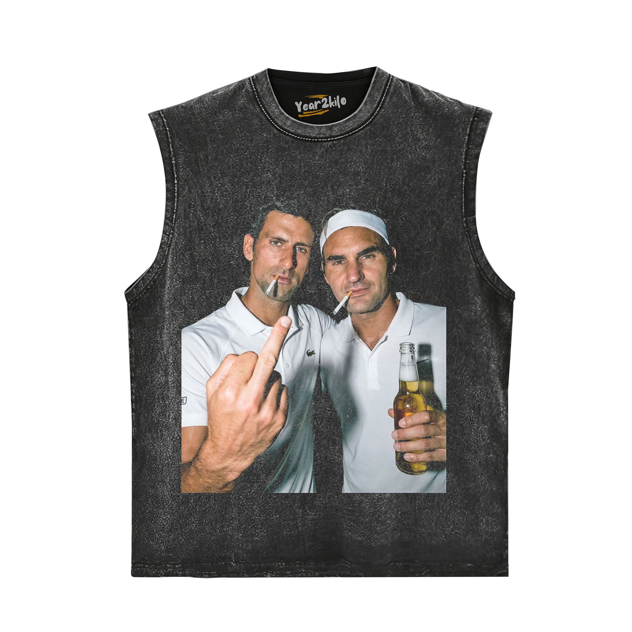 NOVAK DJOKOVIC & ROGER FEDERER 2026 VINTAGE TANK TOP & TEE & LONG SLEEVE & LAYERED LS & HOODIE