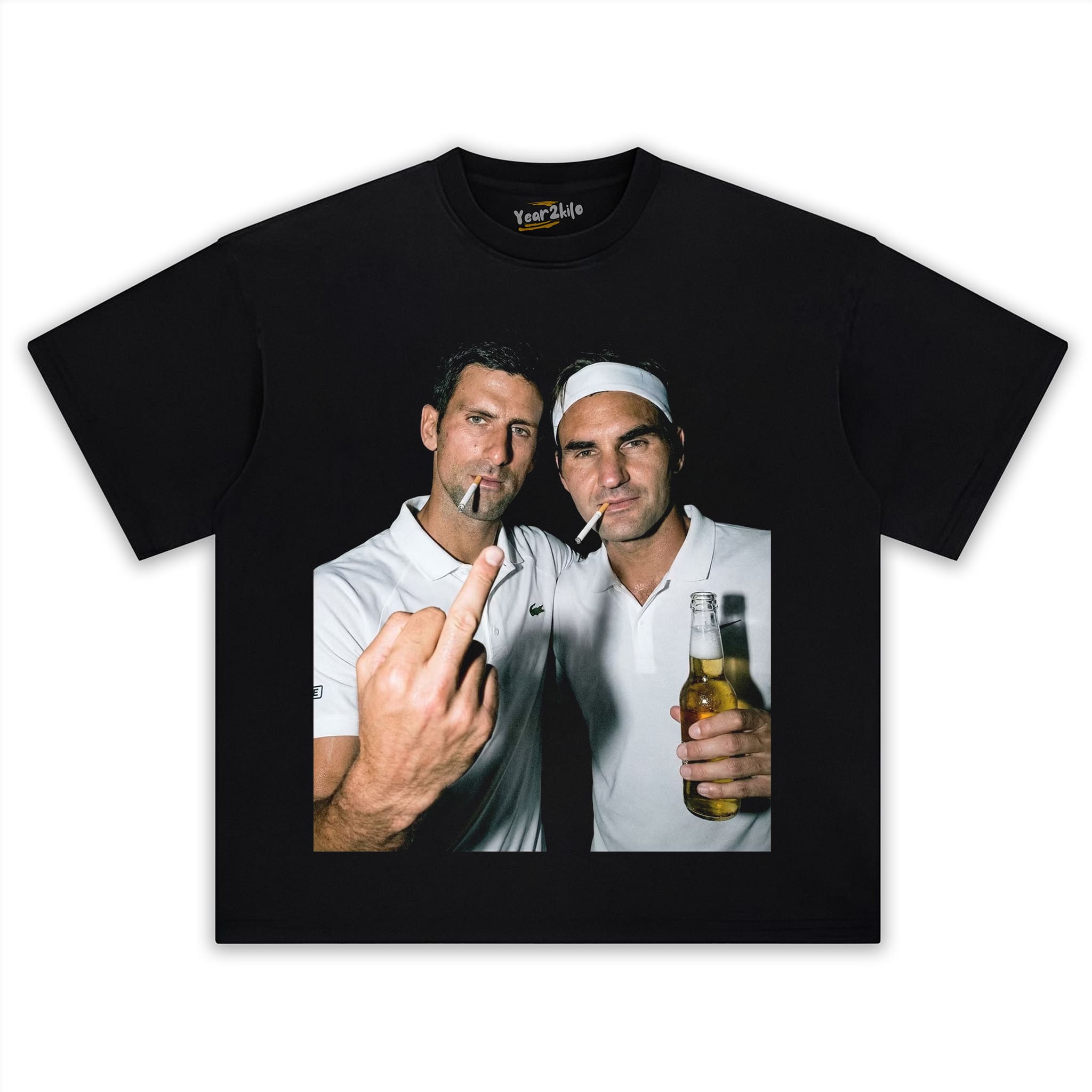 NOVAK DJOKOVIC & ROGER FEDERER 2026 VINTAGE TANK TOP & TEE & LONG SLEEVE & LAYERED LS & HOODIE