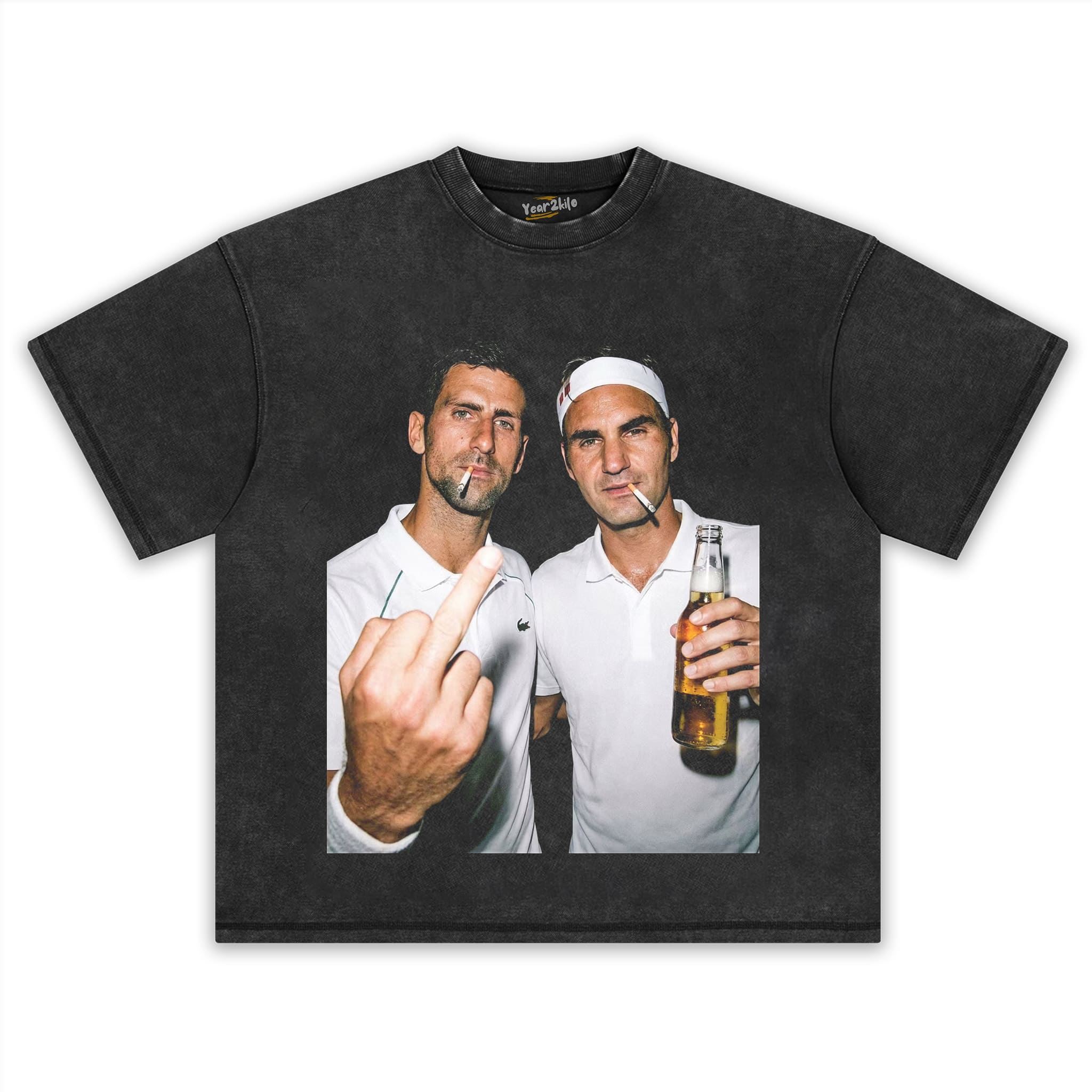 NOVAK DJOKOVIC & ROGER FEDERER 2026 VINTAGE V1 TANK TOP & TEE & LONG SLEEVE & LAYERED LS & HOODIE