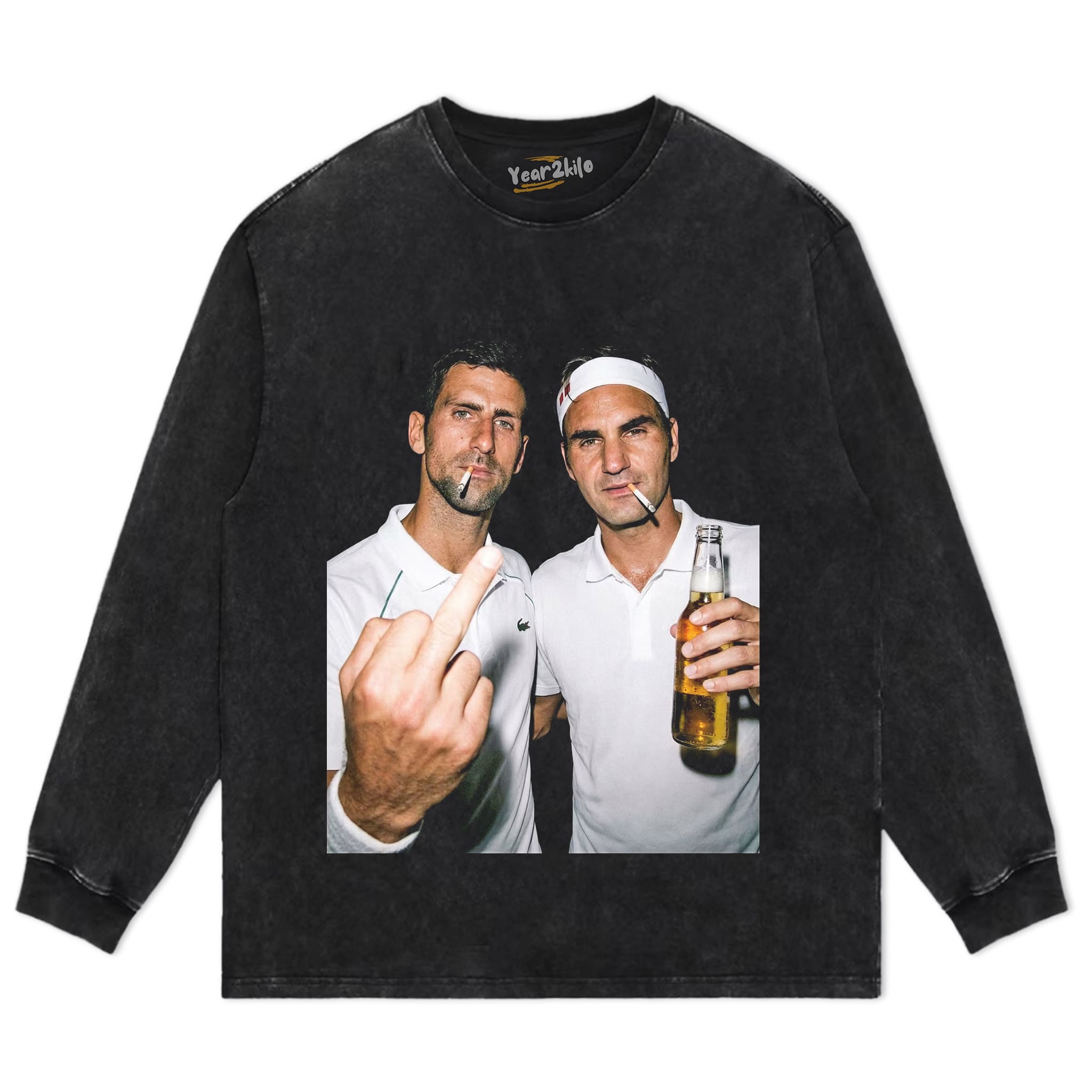 NOVAK DJOKOVIC & ROGER FEDERER 2026 VINTAGE V1 TANK TOP & TEE & LONG SLEEVE & LAYERED LS & HOODIE