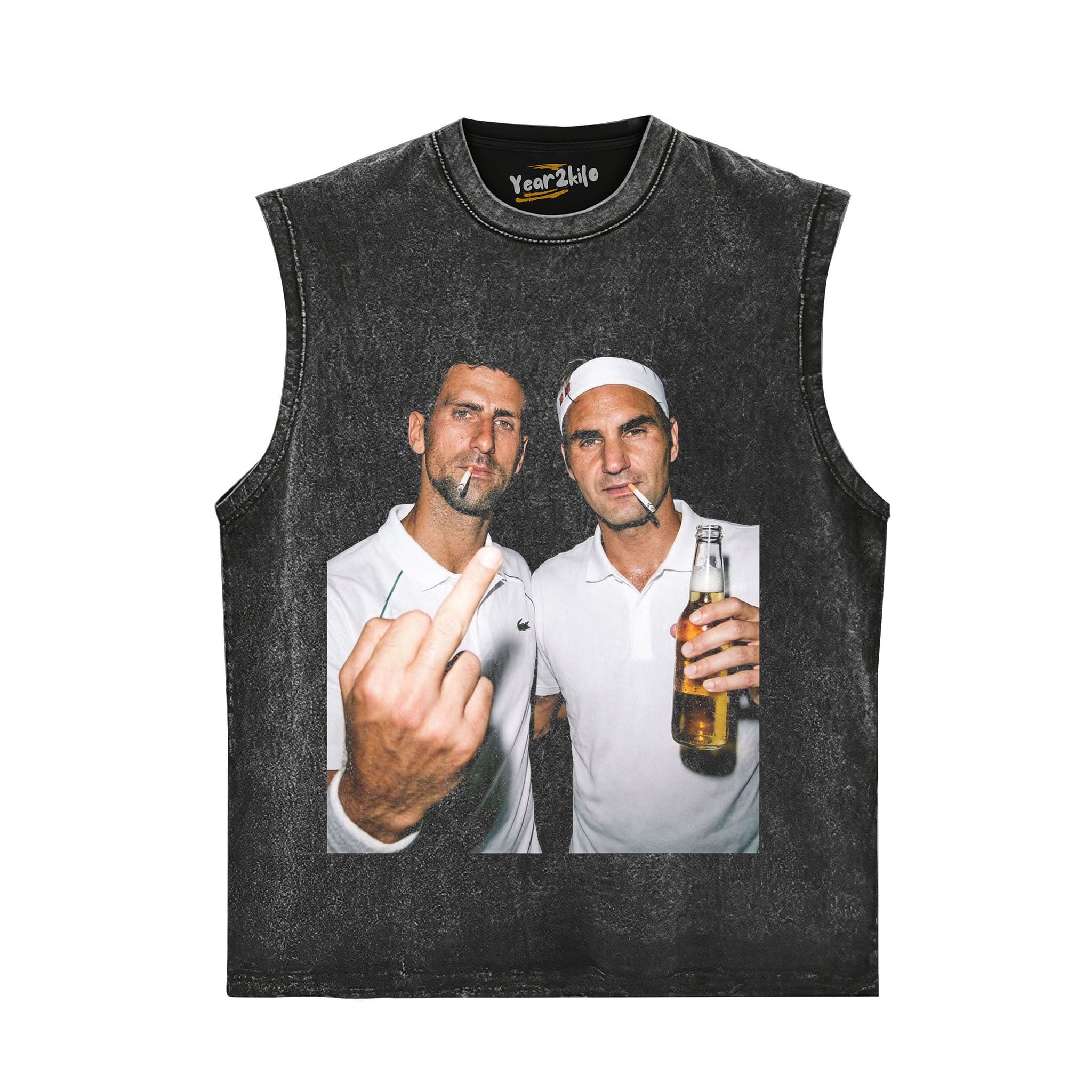 NOVAK DJOKOVIC & ROGER FEDERER 2026 VINTAGE V1 TANK TOP & TEE & LONG SLEEVE & LAYERED LS & HOODIE