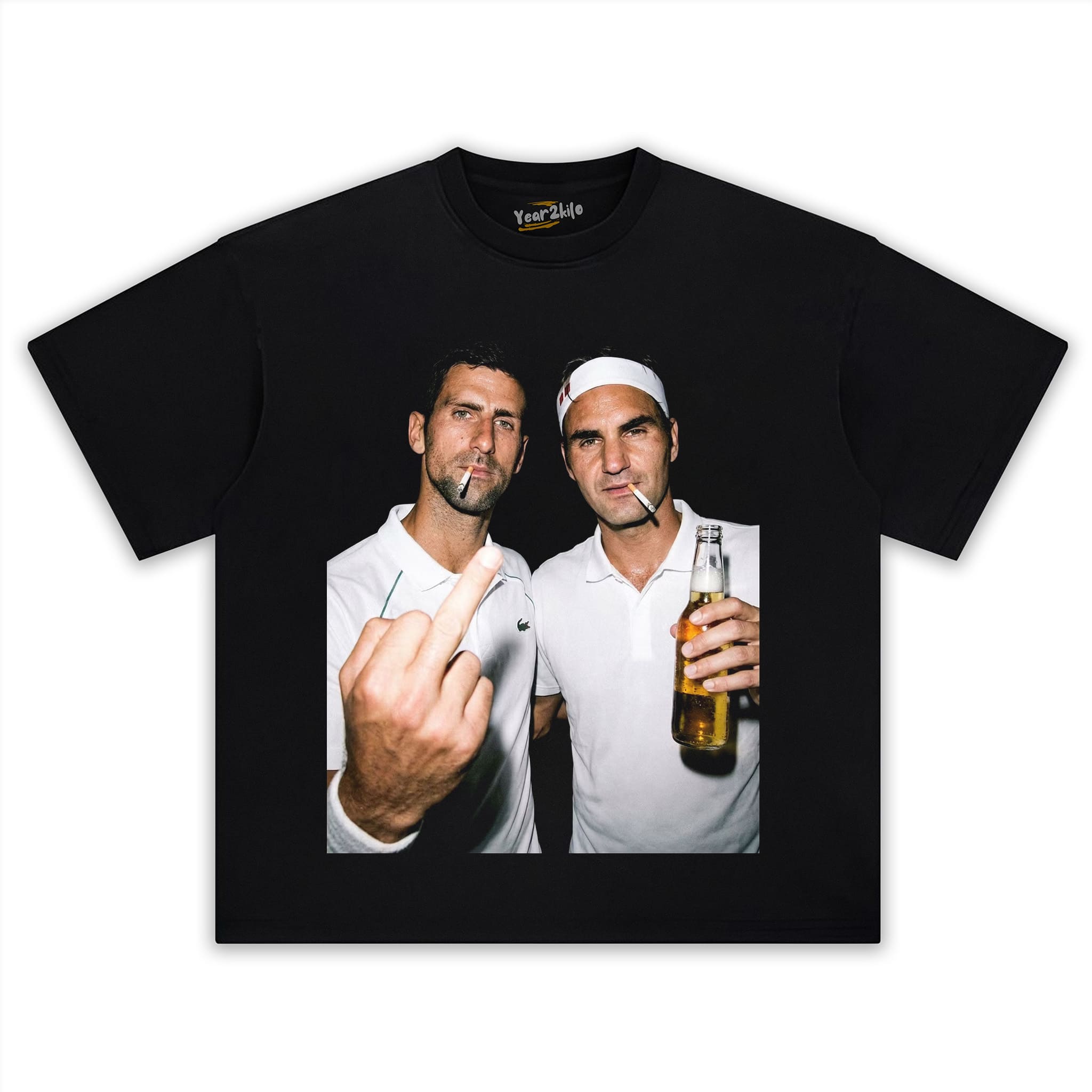 NOVAK DJOKOVIC & ROGER FEDERER 2026 VINTAGE V1 TANK TOP & TEE & LONG SLEEVE & LAYERED LS & HOODIE