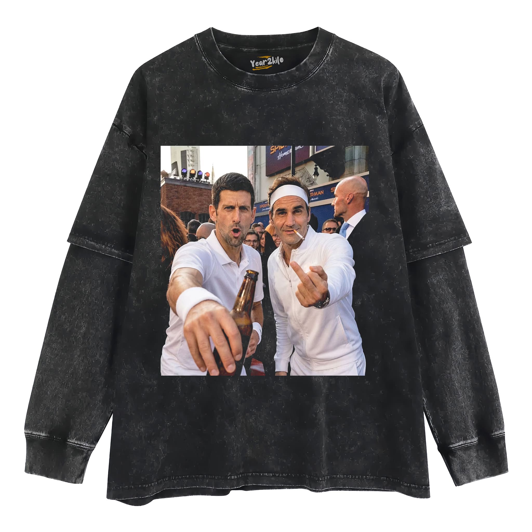 NOVAK DJOKOVIC & ROGER FEDERER TANK TOP & TEE & LONG SLEEVE & LAYERED LS & HOODIE