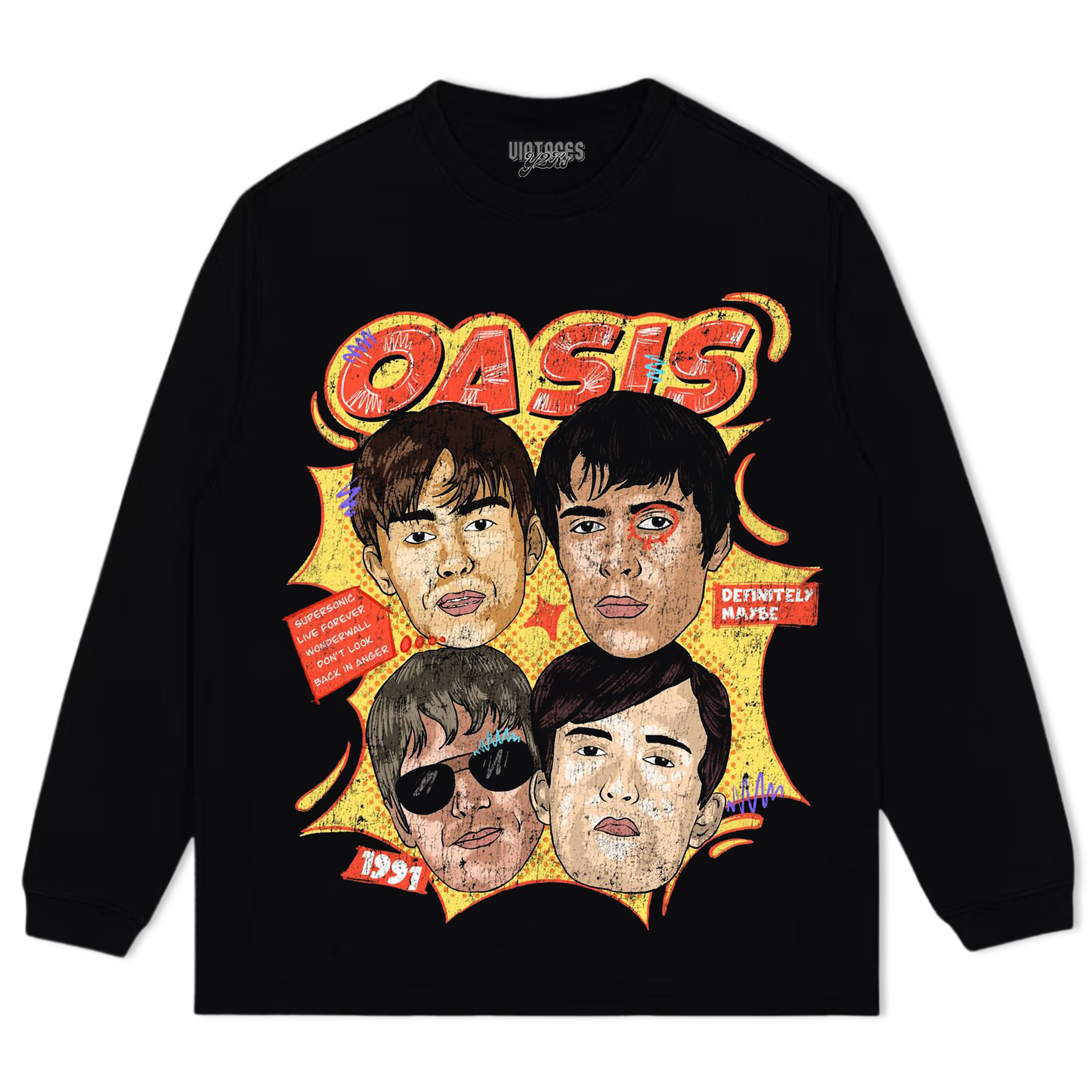 OASIS-DEFINITELY MAYBE V2 TEE & LS & HOODIE