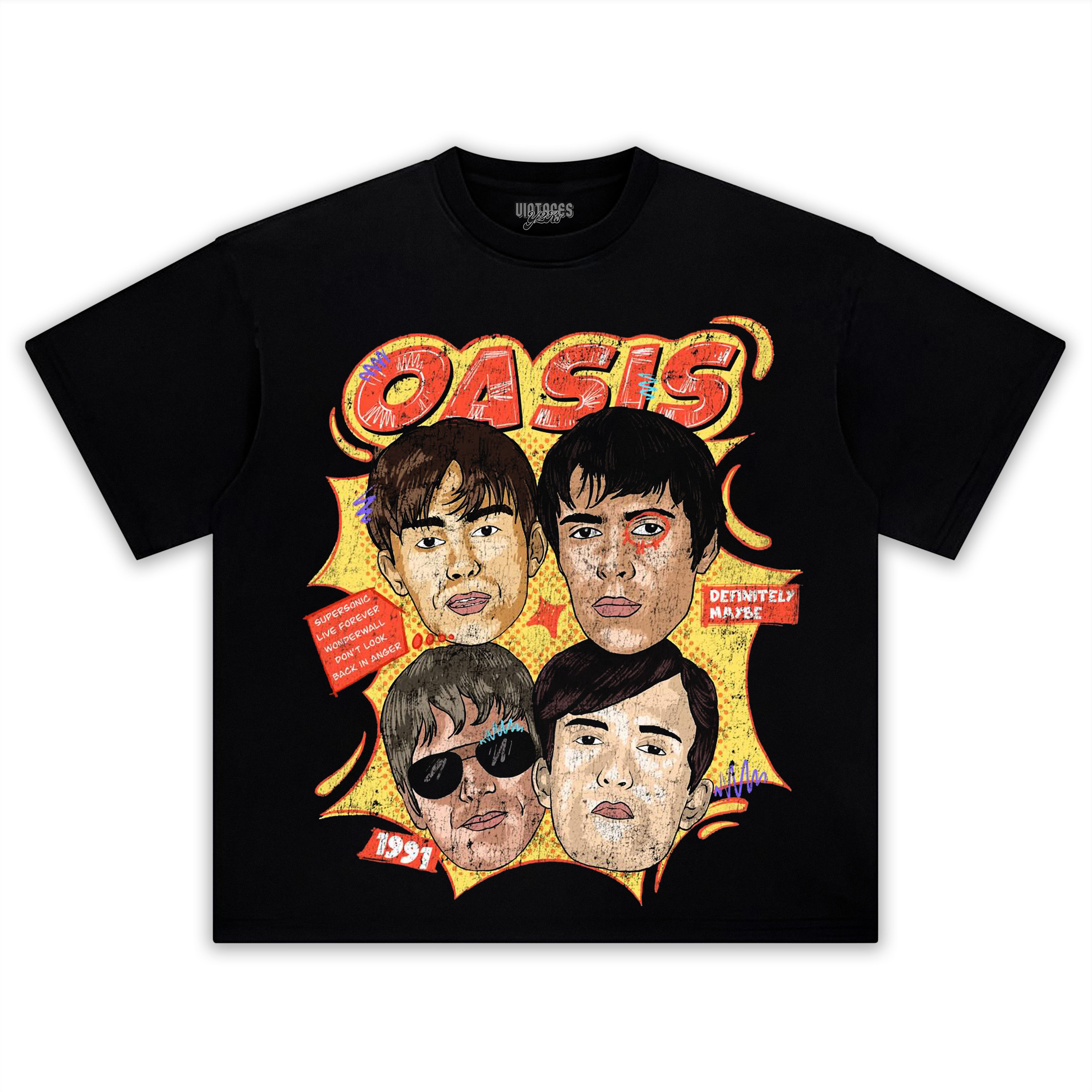 OASIS-DEFINITELY MAYBE V2 TEE & LS & HOODIE