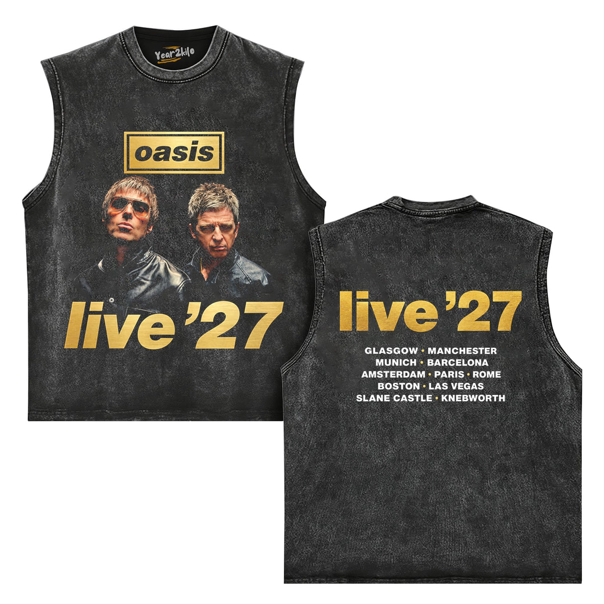 OASIS LIVE 27 TANK TOP & TEE