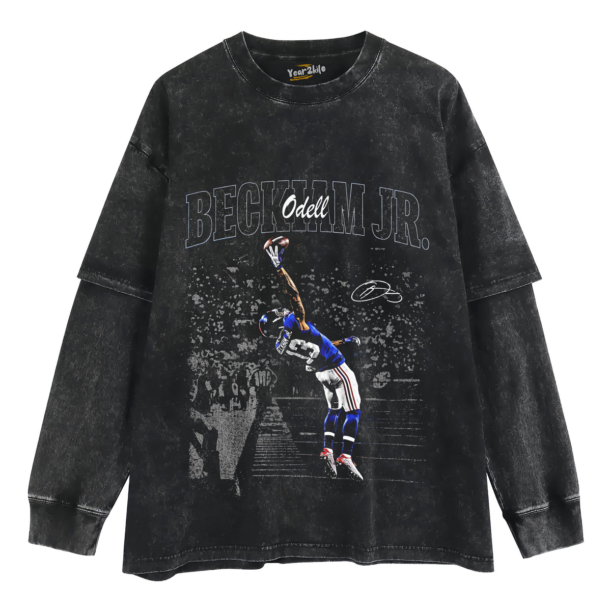 OBJ - NEW YORK FOOTBALL VINTAGE TANK TOP & TEE & LONG SLEEVE & LAYERED LS & HOODIE