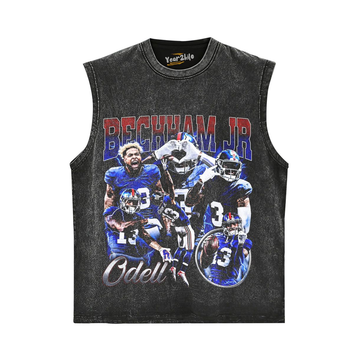 OBJ - NEW YORK FOOTBALL VINTAGE V2 TANK TOP & TEE & LONG SLEEVE & LAYERED LS & HOODIE