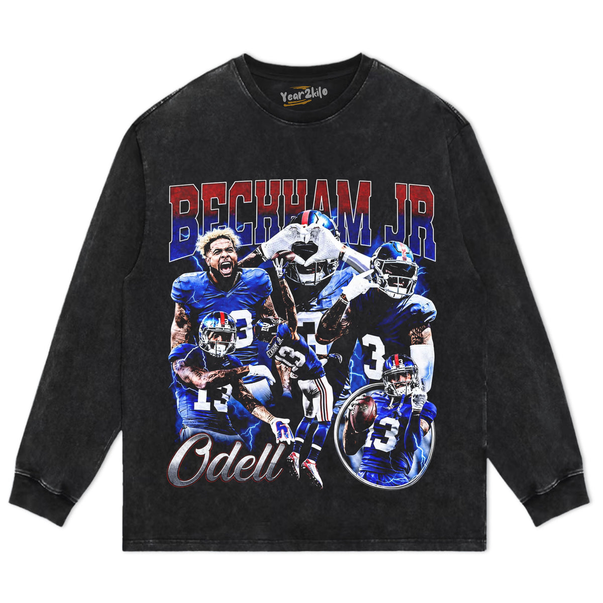 OBJ - NEW YORK FOOTBALL VINTAGE V2 TANK TOP & TEE & LONG SLEEVE & LAYERED LS & HOODIE