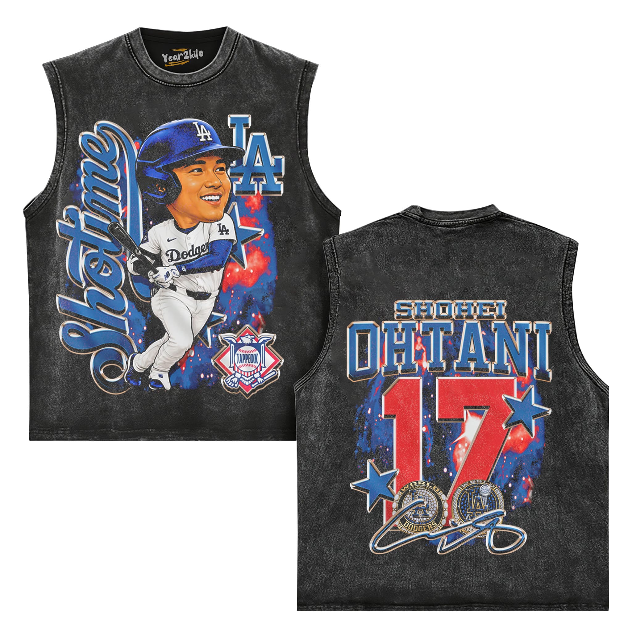 OHTANI BIG HEAD V1 TANK TOP & TEE & LONG SLEEVE & LAYERED LS & HOODIE