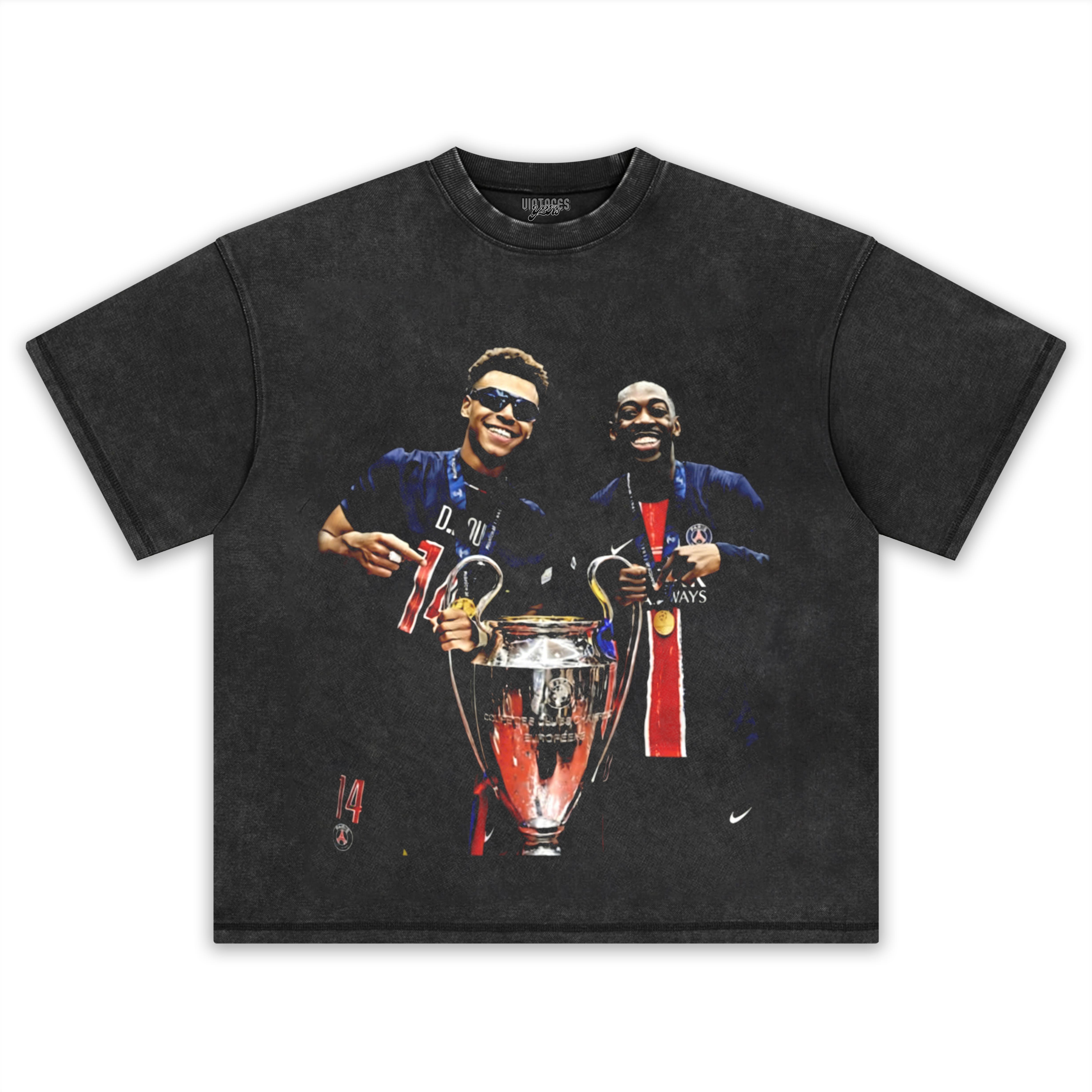 OUSMANE DEMBELE & DESIRE DOUE TROPHY TEE & LS & HOODIE