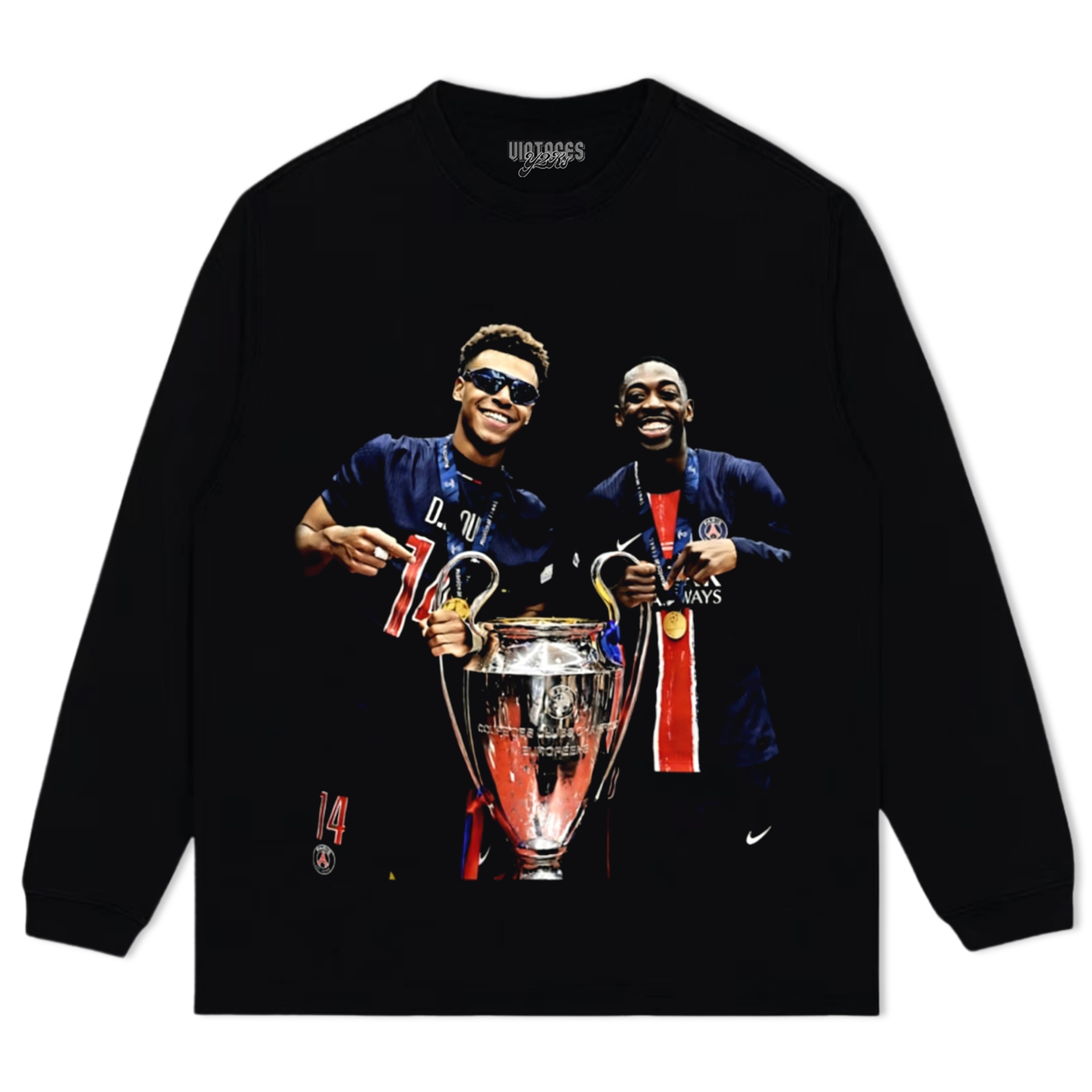OUSMANE DEMBELE & DESIRE DOUE TROPHY TEE & LS & HOODIE