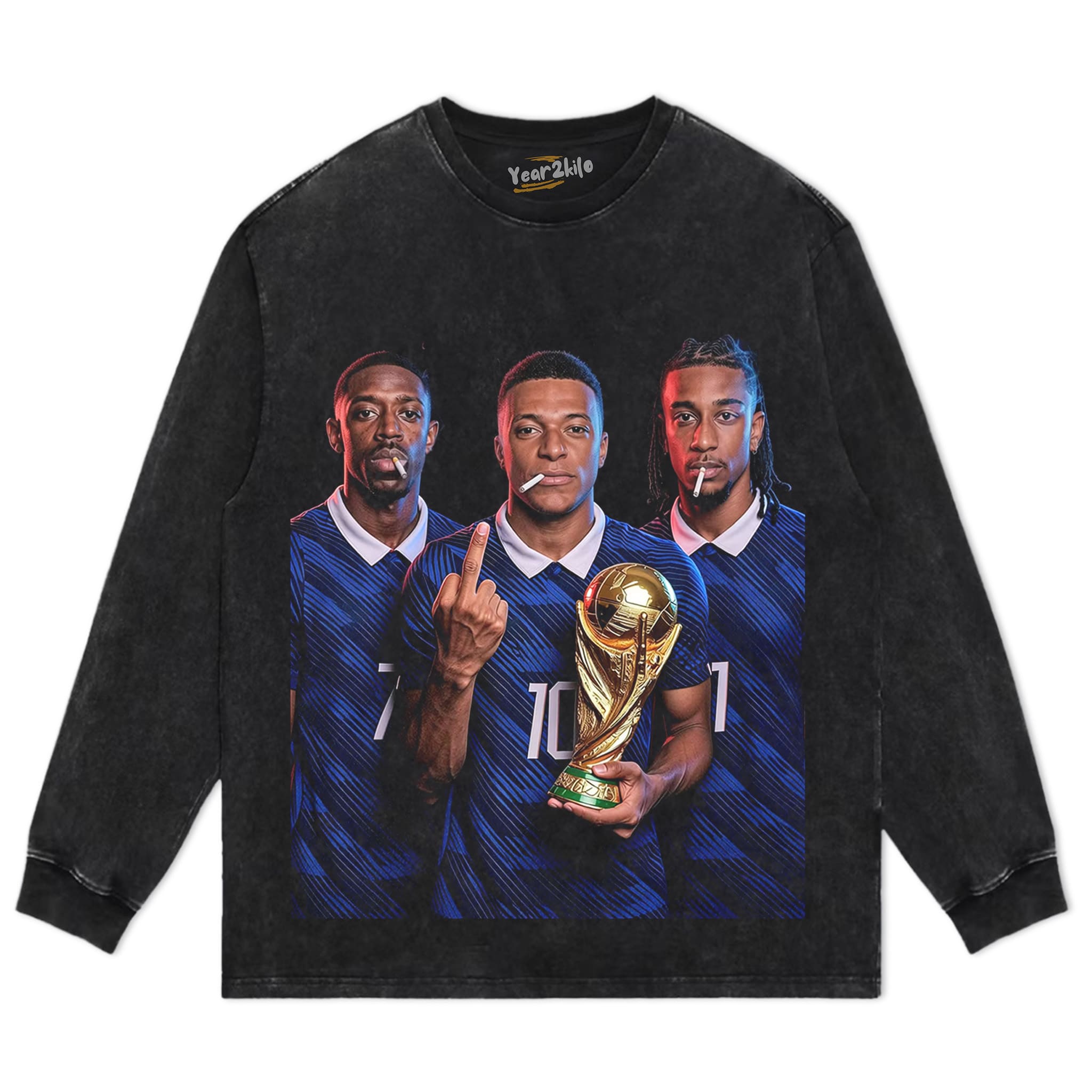 OUSMANE DEMBÉLÉ & KYLIAN MBAPPÉ & MICHAEL OLISE TANK TOP & TEE & LONG SLEEVE & LAYERED LS & HOODIE