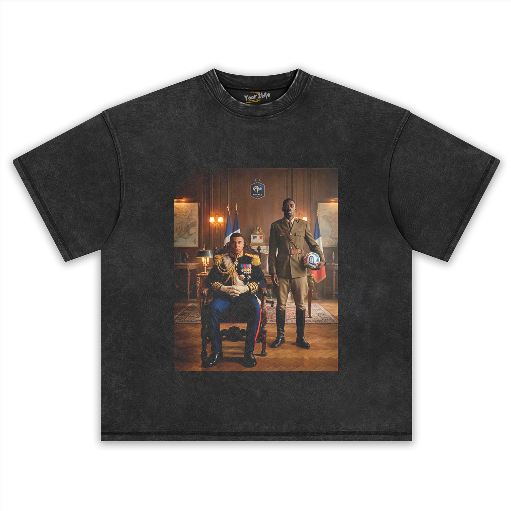 OUSMANE DEMBÉLÉ & KYLIAN MBAPPÉ FRANCE V2 TANK TOP & TEE & LONG SLEEVE & LAYERED LS & HOODIE