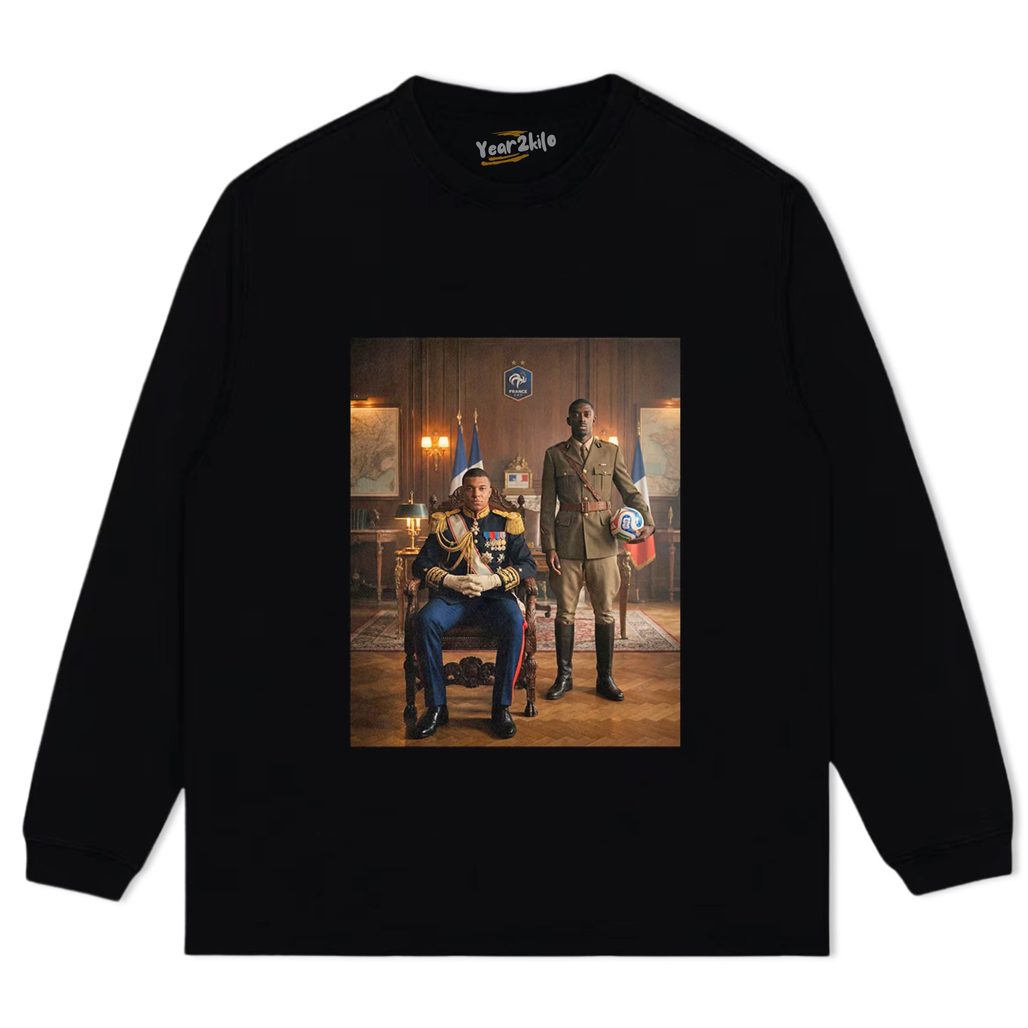 OUSMANE DEMBÉLÉ & KYLIAN MBAPPÉ FRANCE V2 TANK TOP & TEE & LONG SLEEVE & LAYERED LS & HOODIE