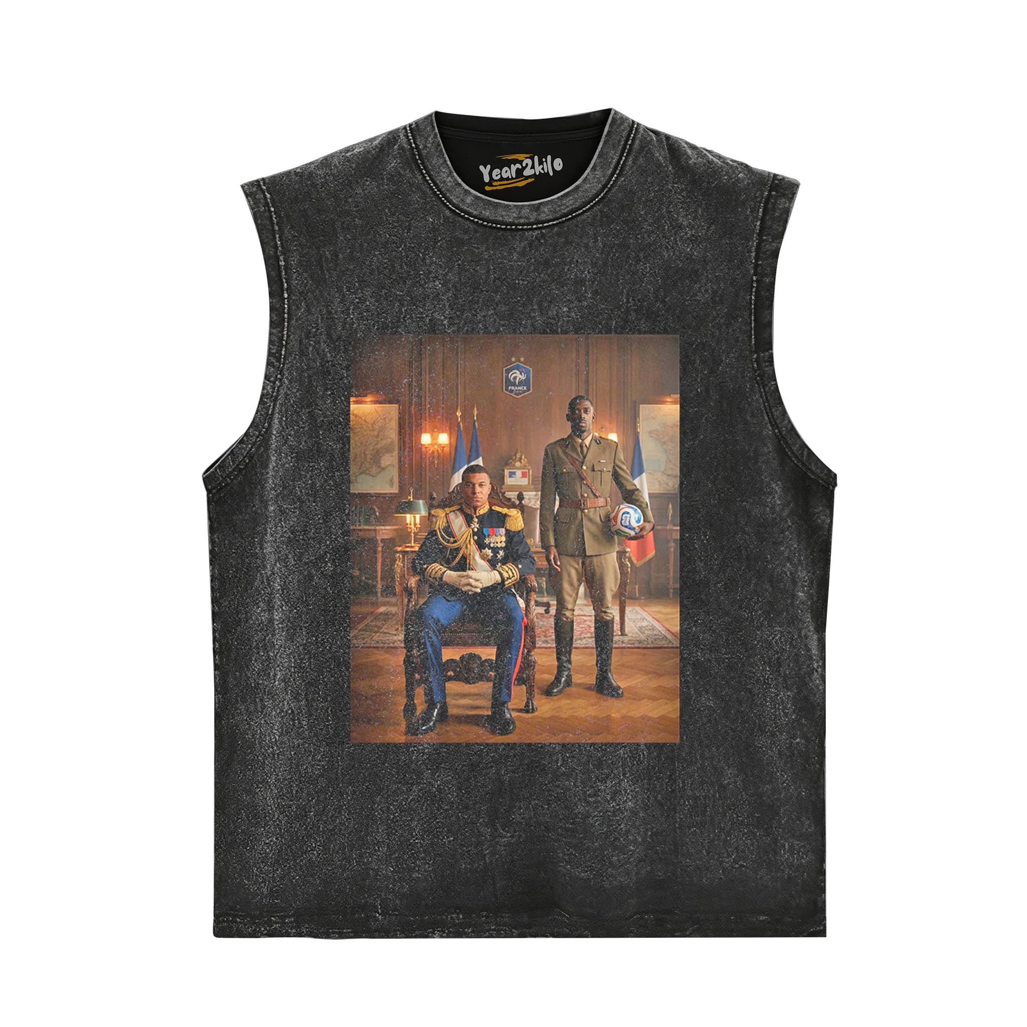 OUSMANE DEMBÉLÉ & KYLIAN MBAPPÉ FRANCE V2 TANK TOP & TEE & LONG SLEEVE & LAYERED LS & HOODIE