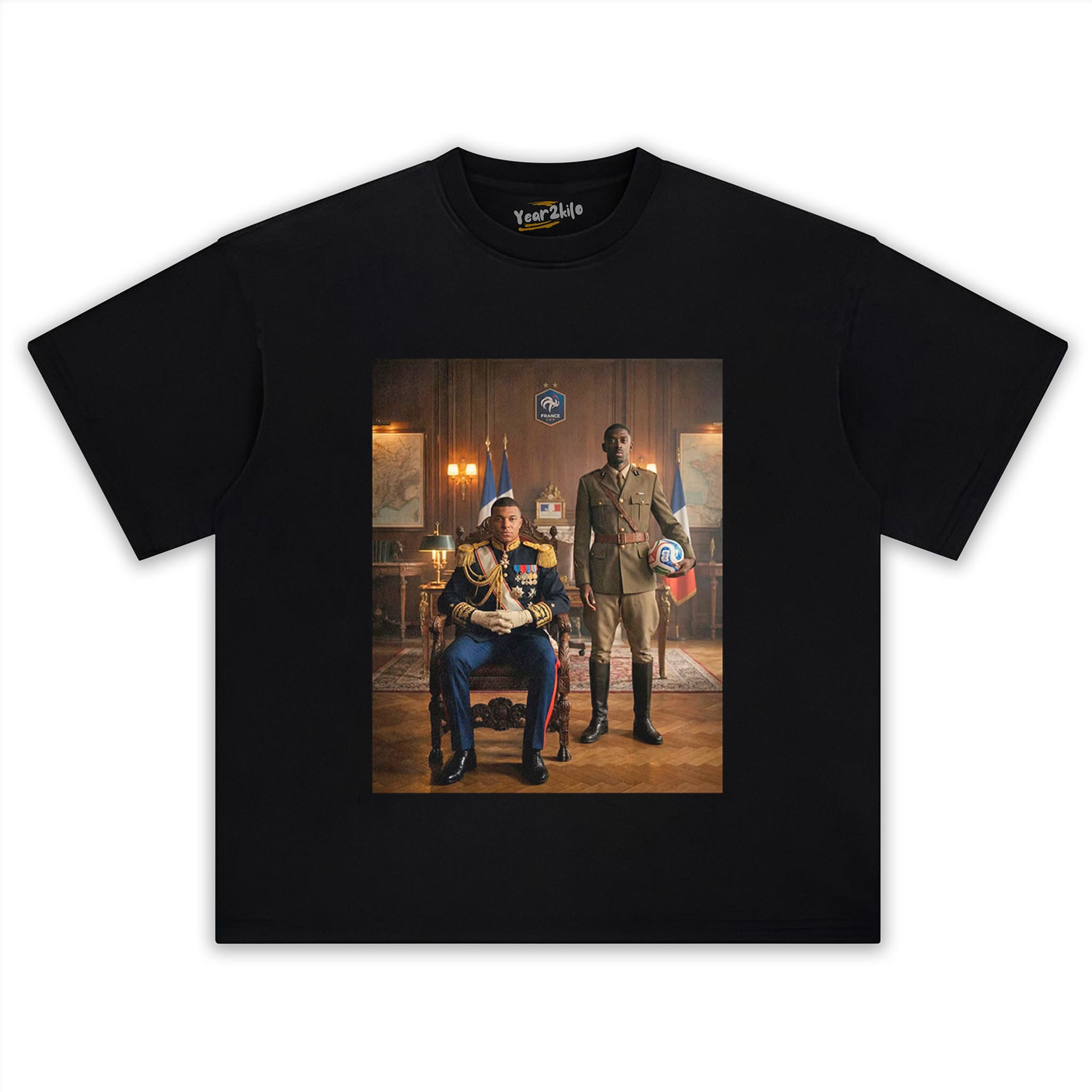 OUSMANE DEMBÉLÉ & KYLIAN MBAPPÉ FRANCE V2 TANK TOP & TEE & LONG SLEEVE & LAYERED LS & HOODIE