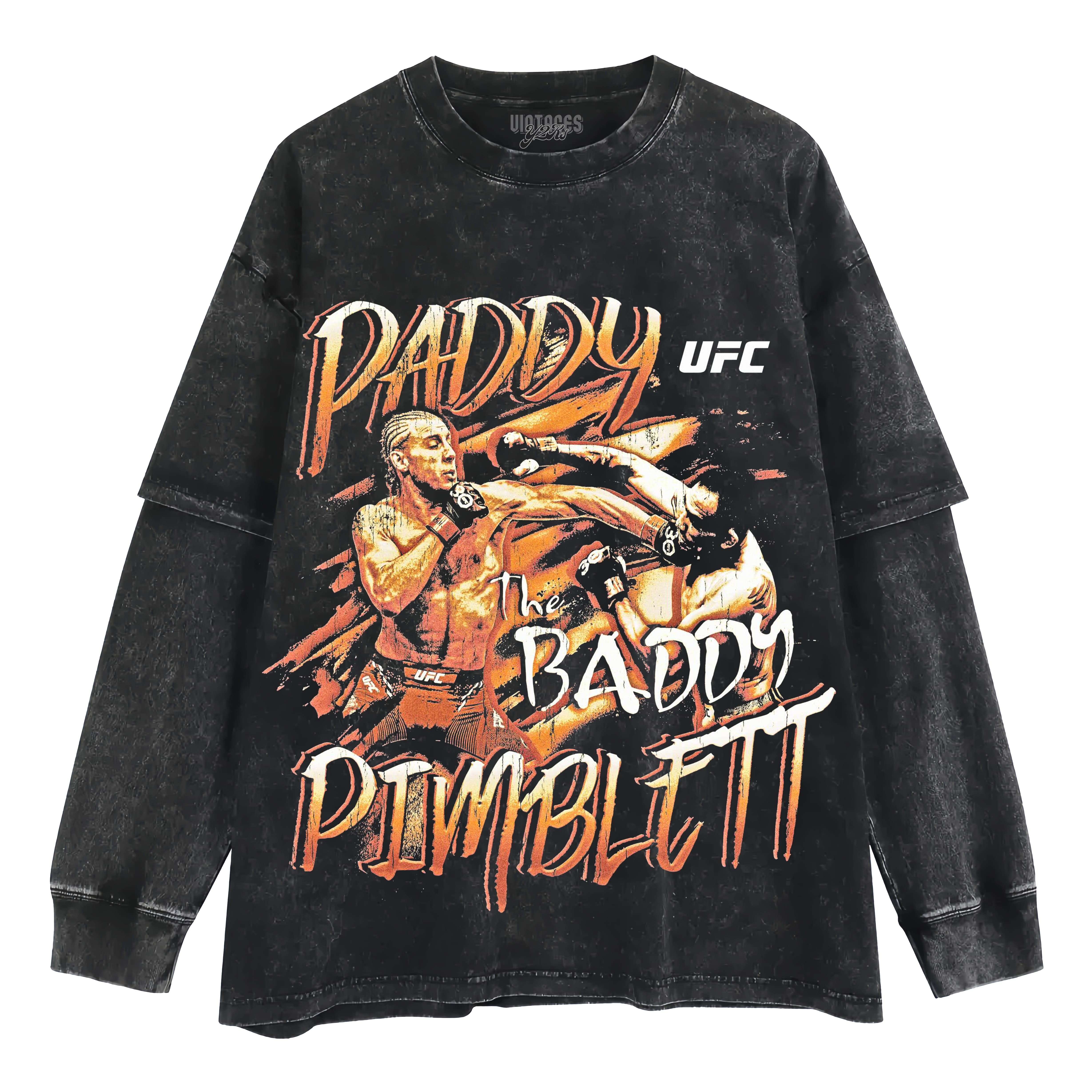 PADDY PIMBLETT GRUNGE LAYERED LONG SLEEVE
