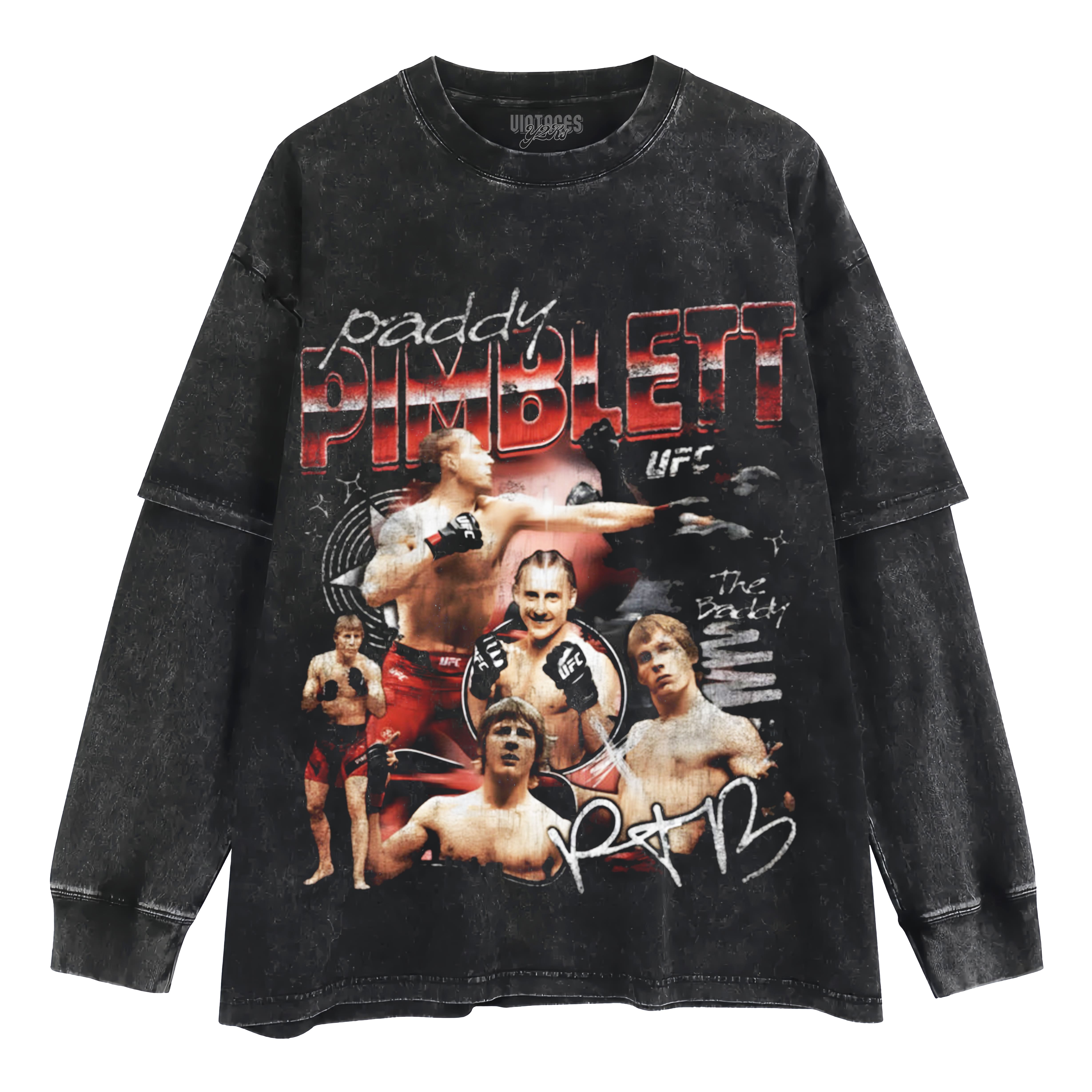 PADDY PIMBLETT VINTAGE V4 LAYERED LONG SLEEVE