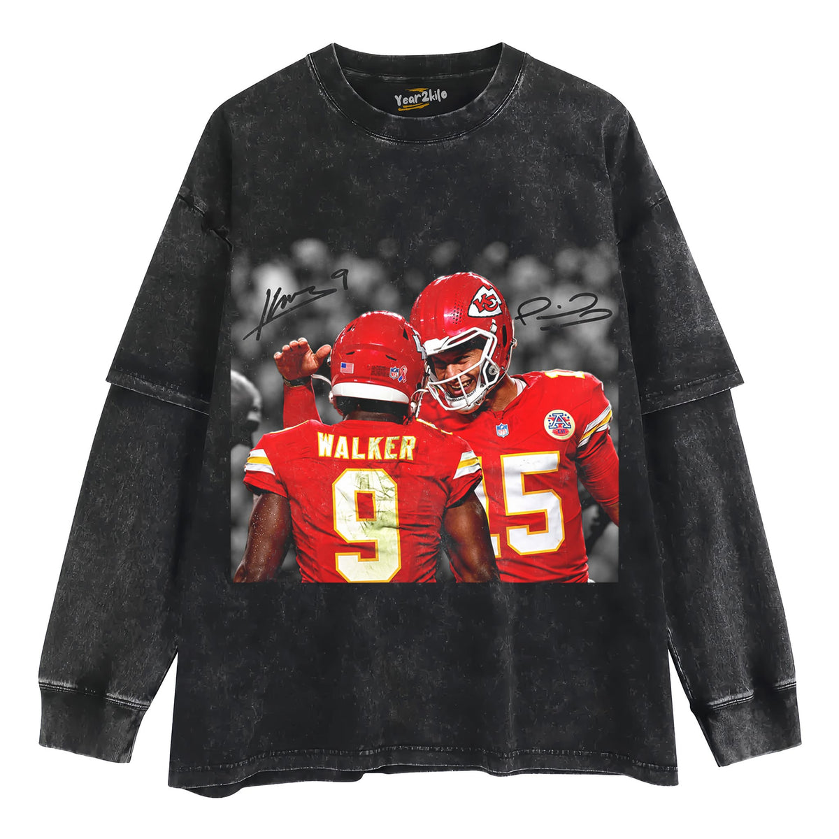 PATRICK MAHOMES & KENNETH WALKER III TANK TOP & TEE & LONG SLEEVE & LAYERED LS & HOODIE