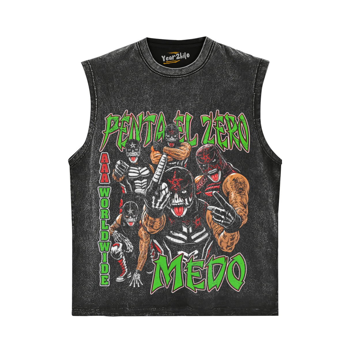 PENTA EL ZERO MIEDO AAA LUCHA LIBRE TANK TOP & TEE & LONG SLEEVE & LAYERED LS & HOODIE
