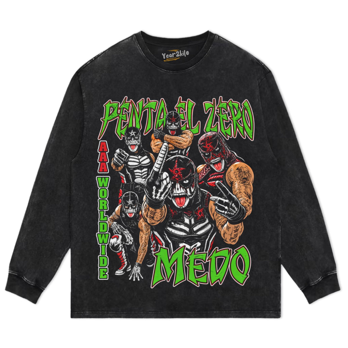 PENTA EL ZERO MIEDO AAA LUCHA LIBRE TANK TOP & TEE & LONG SLEEVE & LAYERED LS & HOODIE