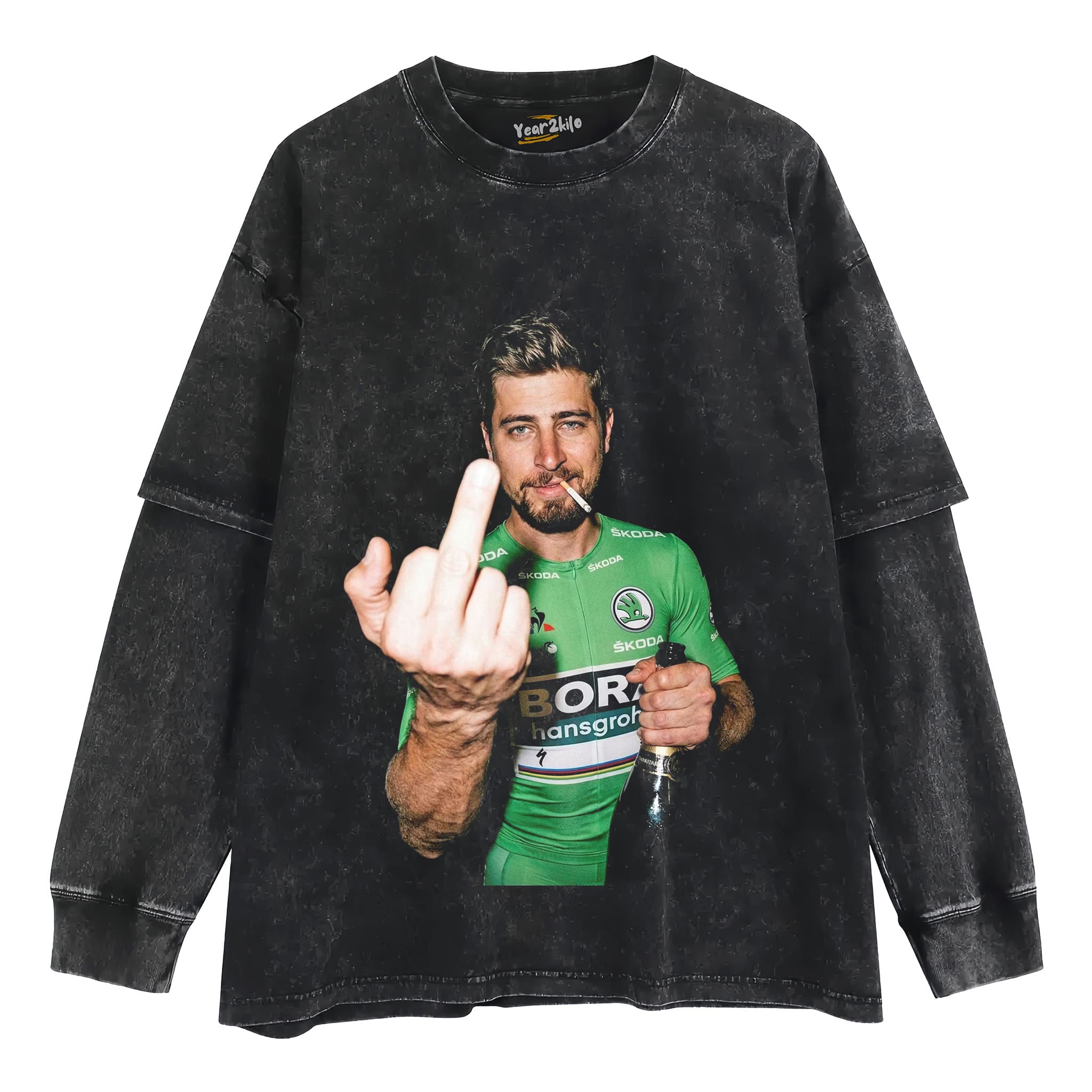 PETER SAGAN LEGEND TOUR DE FRANCE GREEN JERSEY POINTS KING V1 TANK TOP & TEE & LONG SLEEVE & LAYERED LS & HOODIE