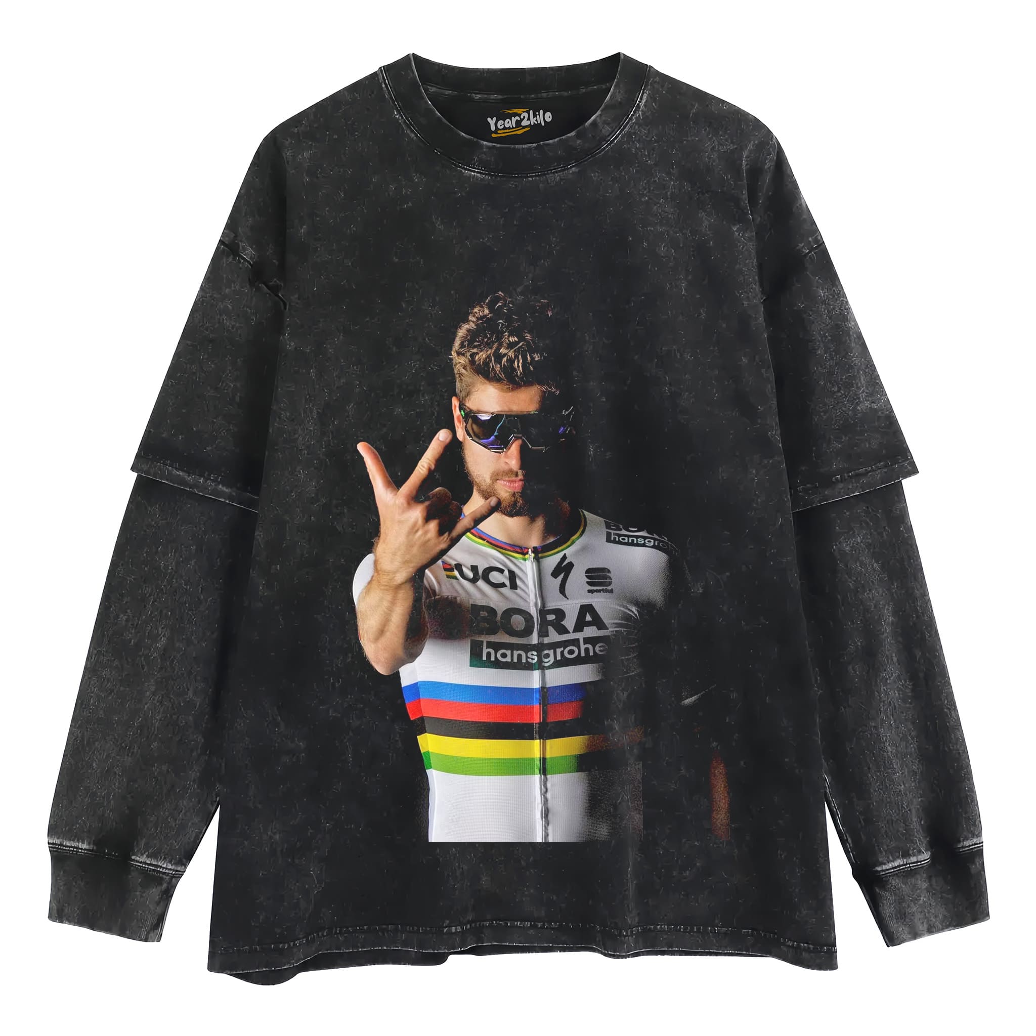 PETER SAGAN LEGEND TOUR DE FRANCE GREEN JERSEY POINTS KING V2 TANK TOP & TEE & LONG SLEEVE & LAYERED LS & HOODIE