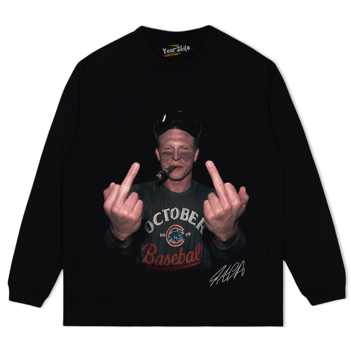 PETE CROW-ARMSTRONG - THE MIDDLE FINGER MEME TANK TOP & TEE & LONG SLEEVE & LAYERED LS & HOODIE