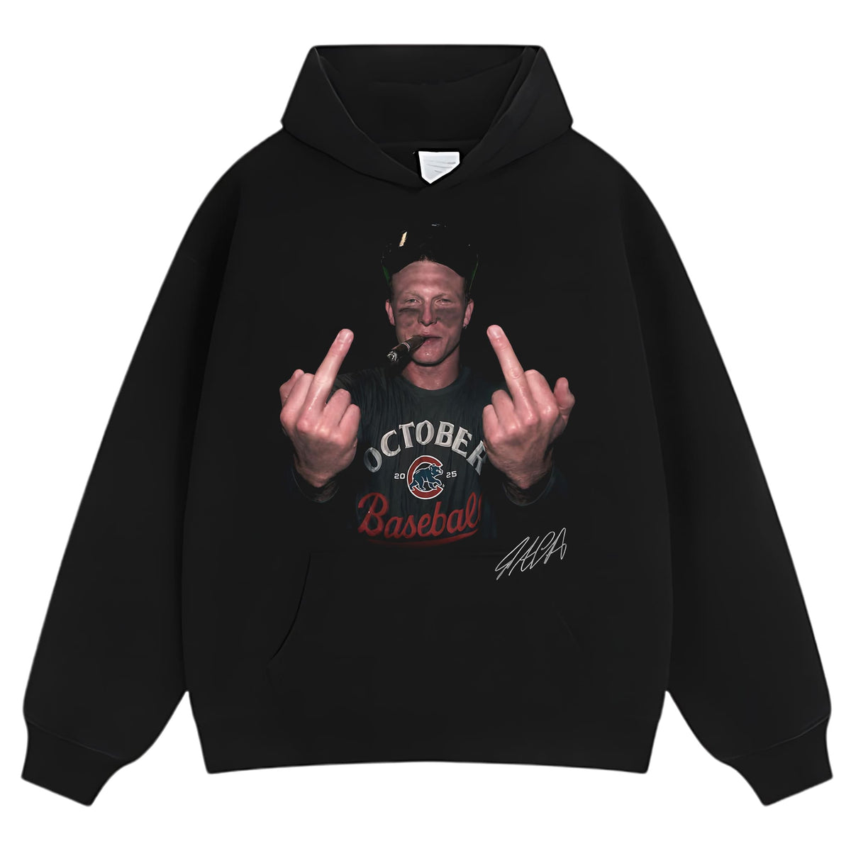 PETE CROW-ARMSTRONG - THE MIDDLE FINGER MEME TANK TOP & TEE & LONG SLEEVE & LAYERED LS & HOODIE
