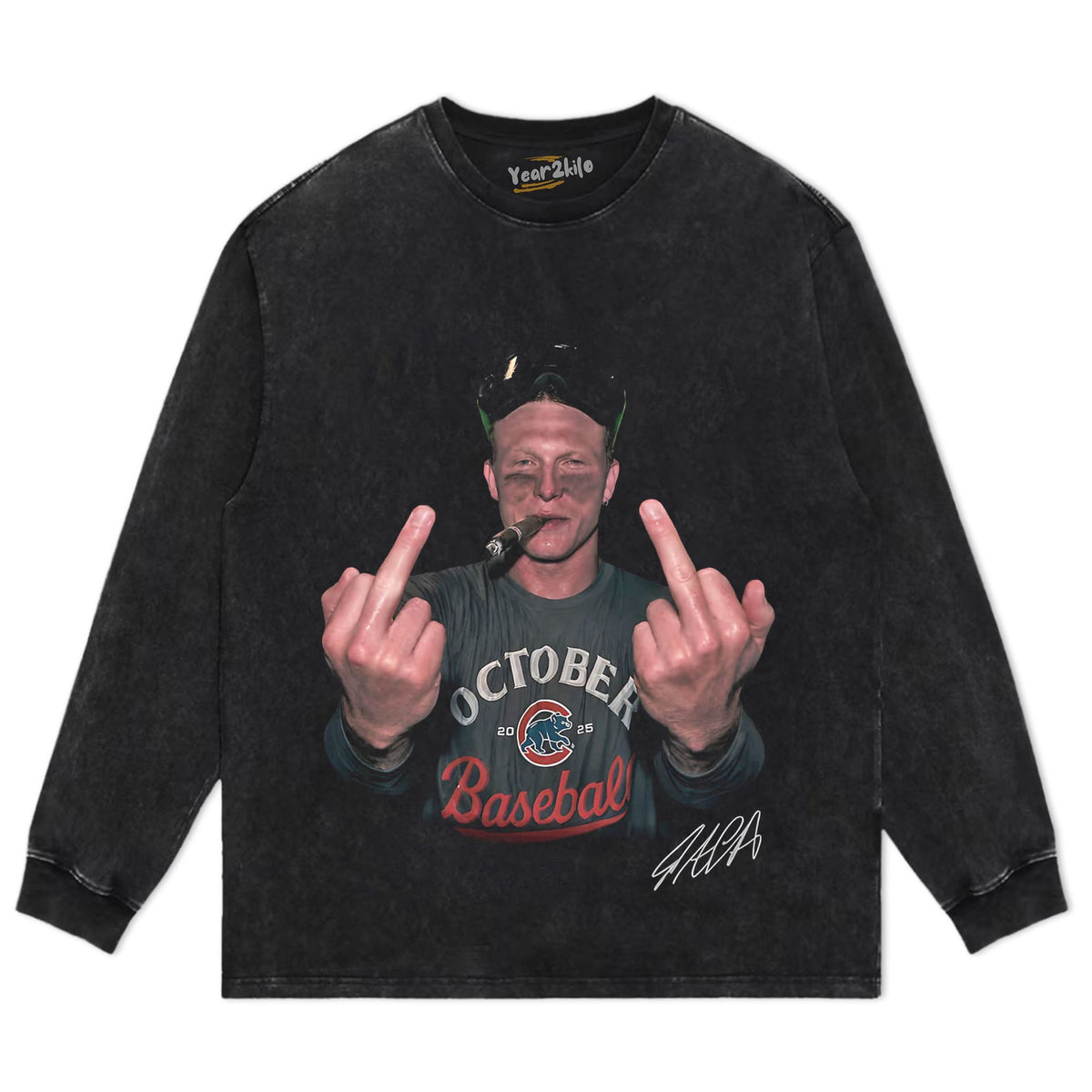 PETE CROW-ARMSTRONG - THE MIDDLE FINGER MEME TANK TOP & TEE & LONG SLEEVE & LAYERED LS & HOODIE