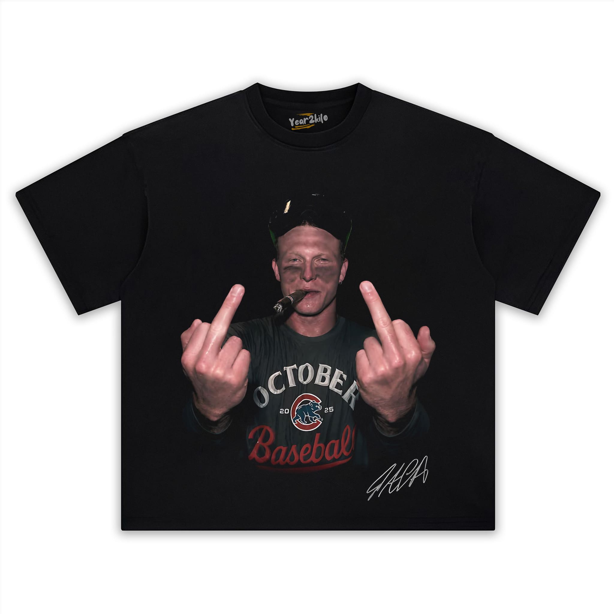 PETE CROW-ARMSTRONG - THE MIDDLE FINGER MEME TANK TOP & TEE & LONG SLEEVE & LAYERED LS & HOODIE
