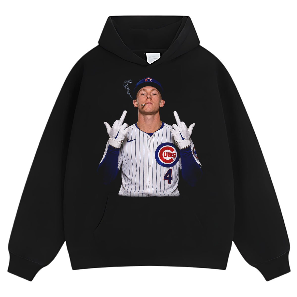 PETE CROW-ARMSTRONG - THE MIDDLE FINGER MEME V2 TANK TOP & TEE & LONG SLEEVE & LAYERED LS & HOODIE