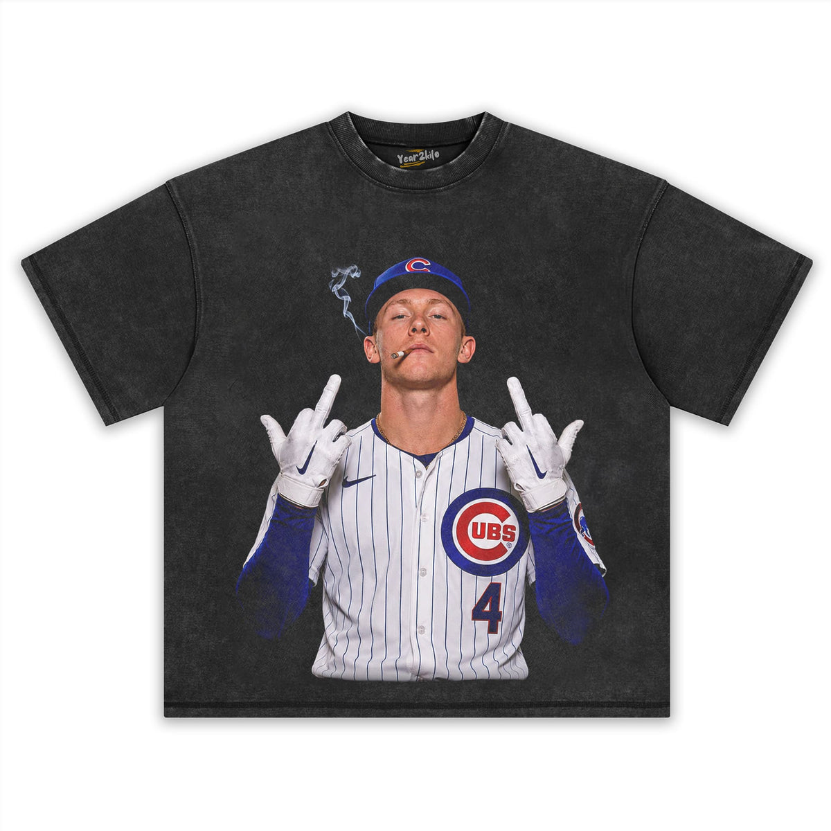 PETE CROW-ARMSTRONG - THE MIDDLE FINGER MEME V2 TANK TOP & TEE & LONG SLEEVE & LAYERED LS & HOODIE