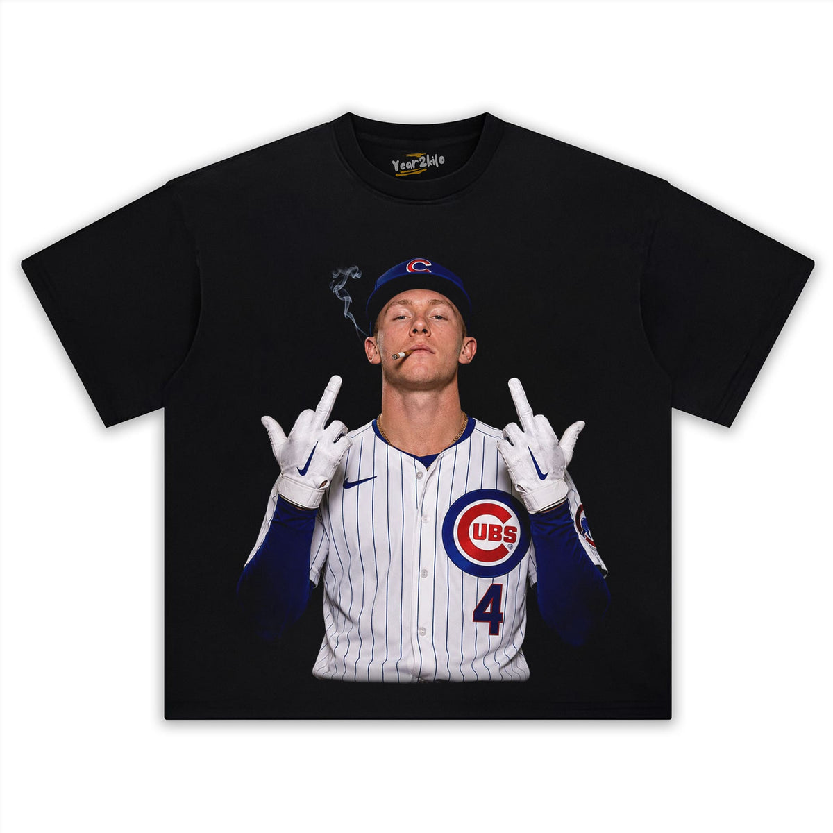 PETE CROW-ARMSTRONG - THE MIDDLE FINGER MEME V2 TANK TOP & TEE & LONG SLEEVE & LAYERED LS & HOODIE