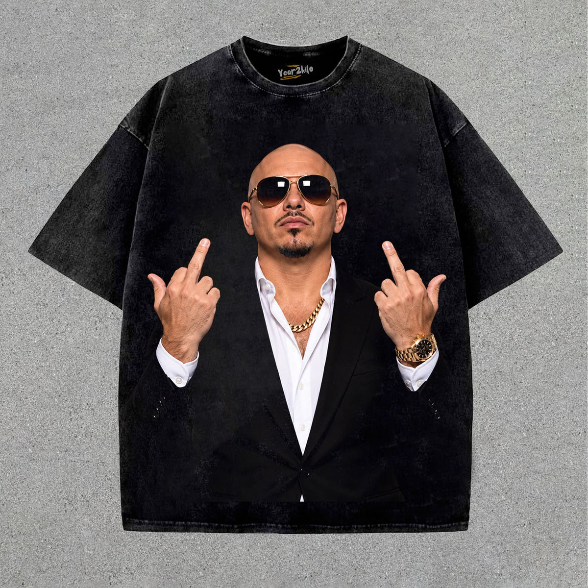 PITBULL - MIDDLE FINGER TANK TOP & TEE & LONG SLEEVE & LAYERED LS & HOODIE